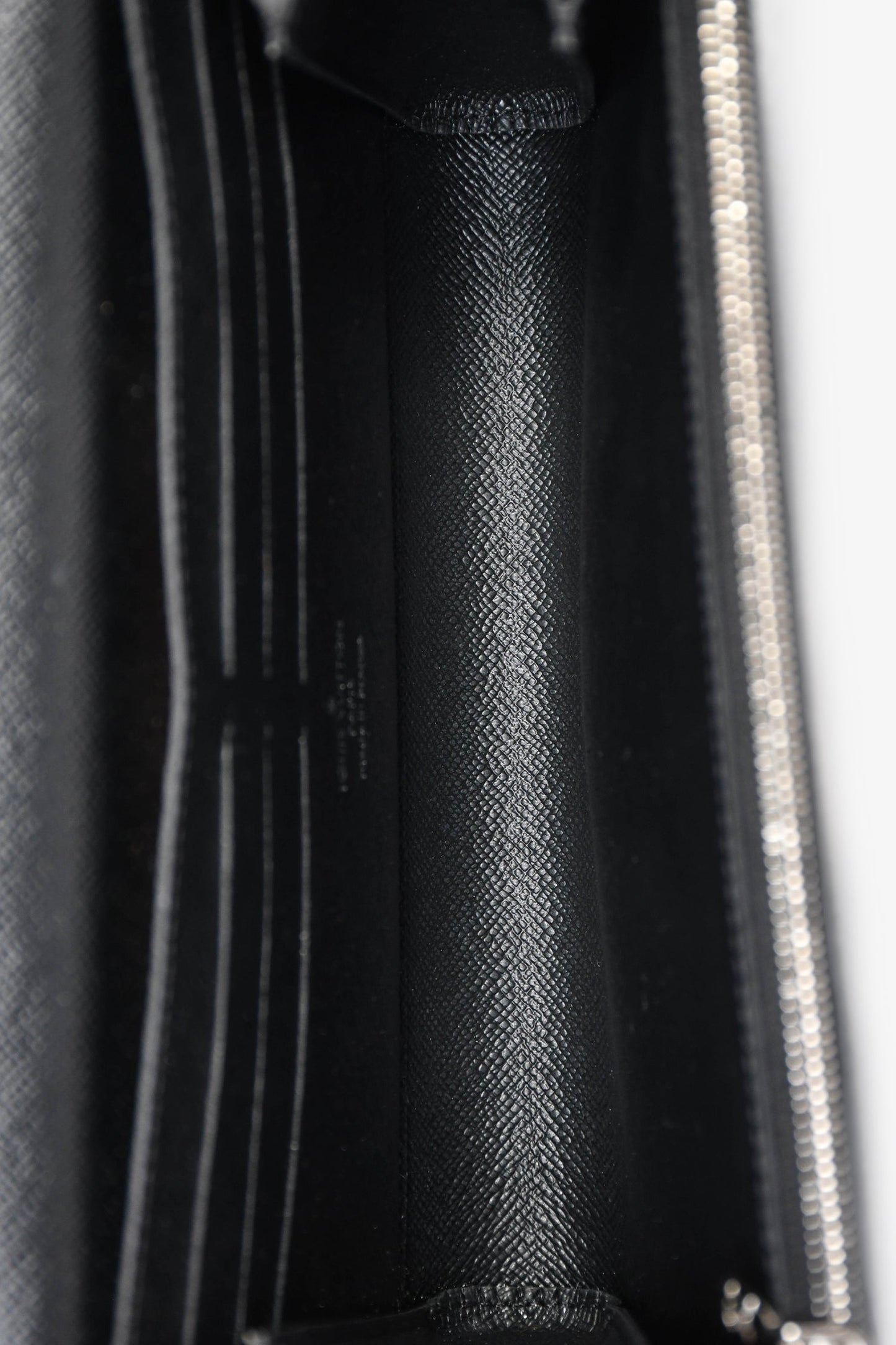 Louis Vuitton Black Epi Leather Twist Wallet On Chain