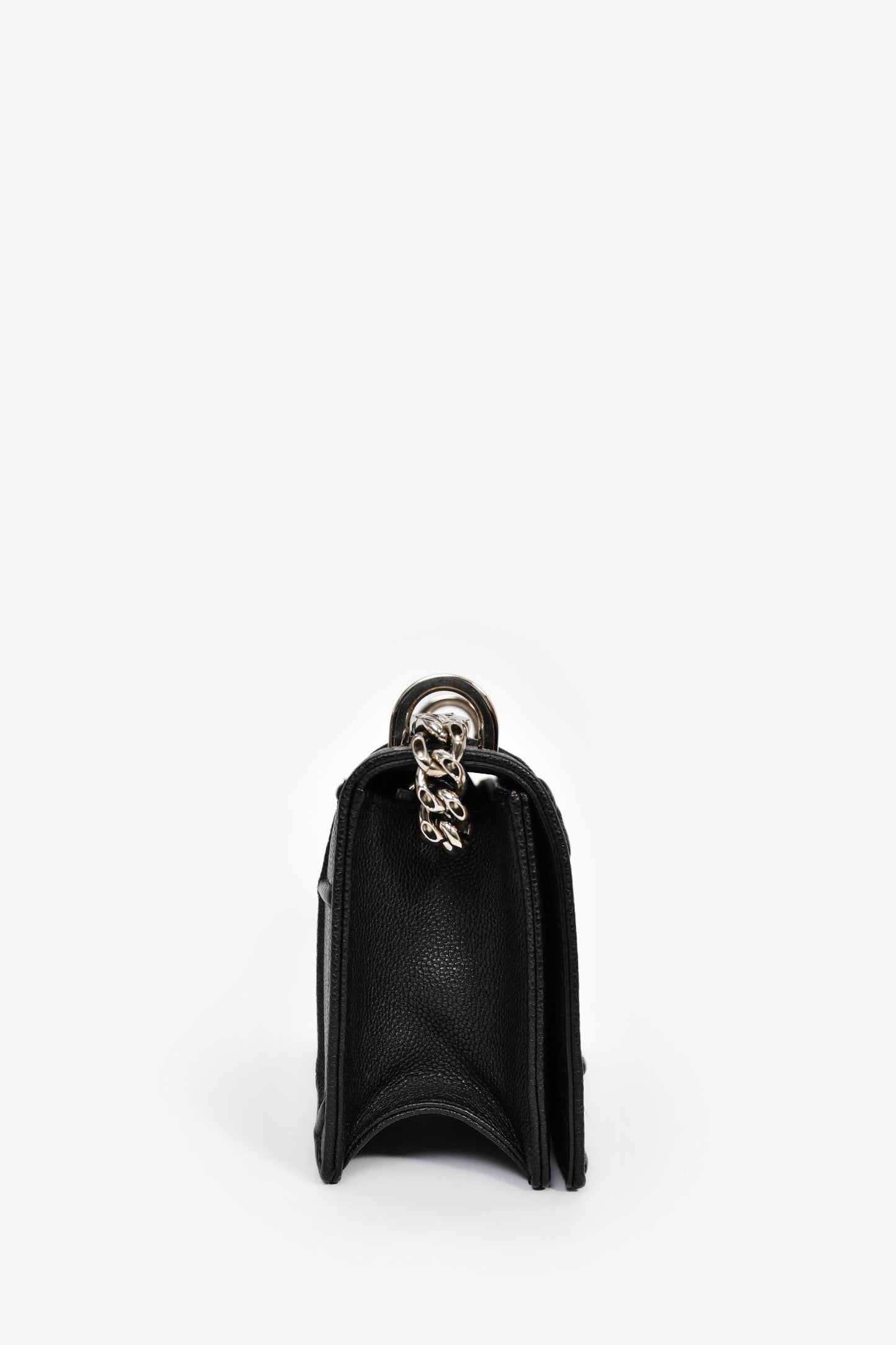 Christian Dior 2015 Black Leather 'Diorama' Small Shoulder Bag