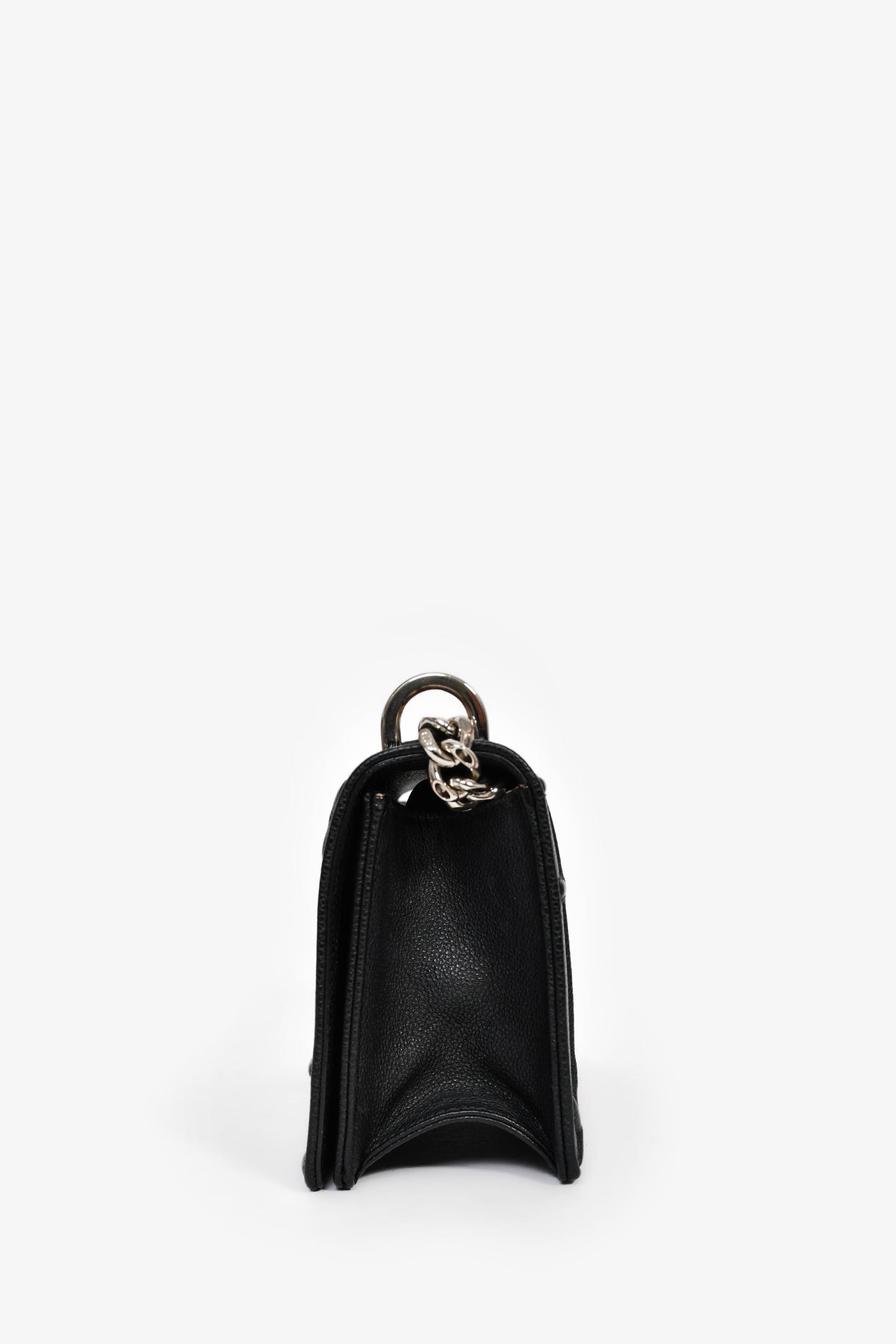 Christian Dior 2015 Black Leather 'Diorama' Small Shoulder Bag