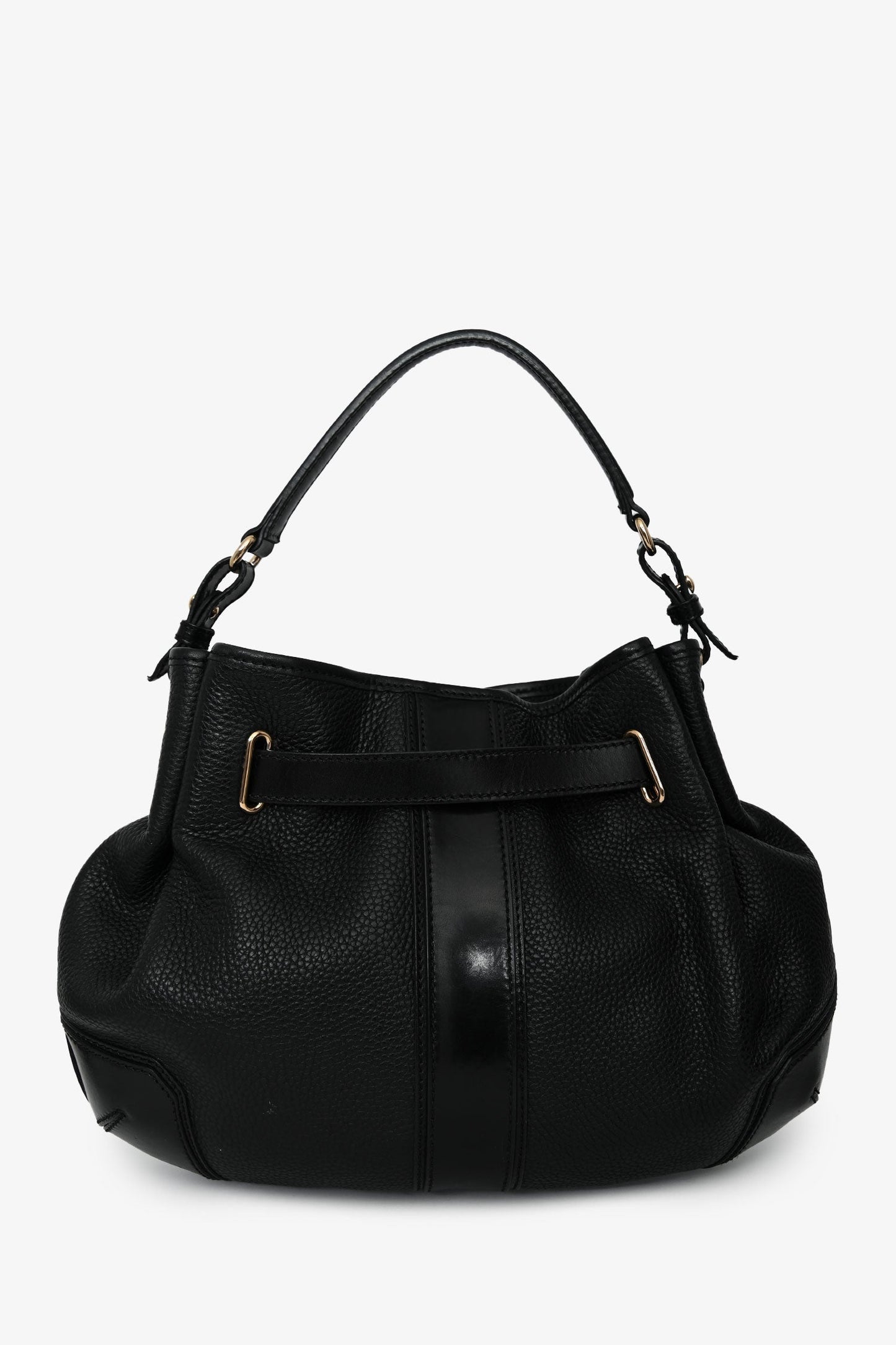 Burberry Black Leather 'Willenmore' Medium Crossbody Bag