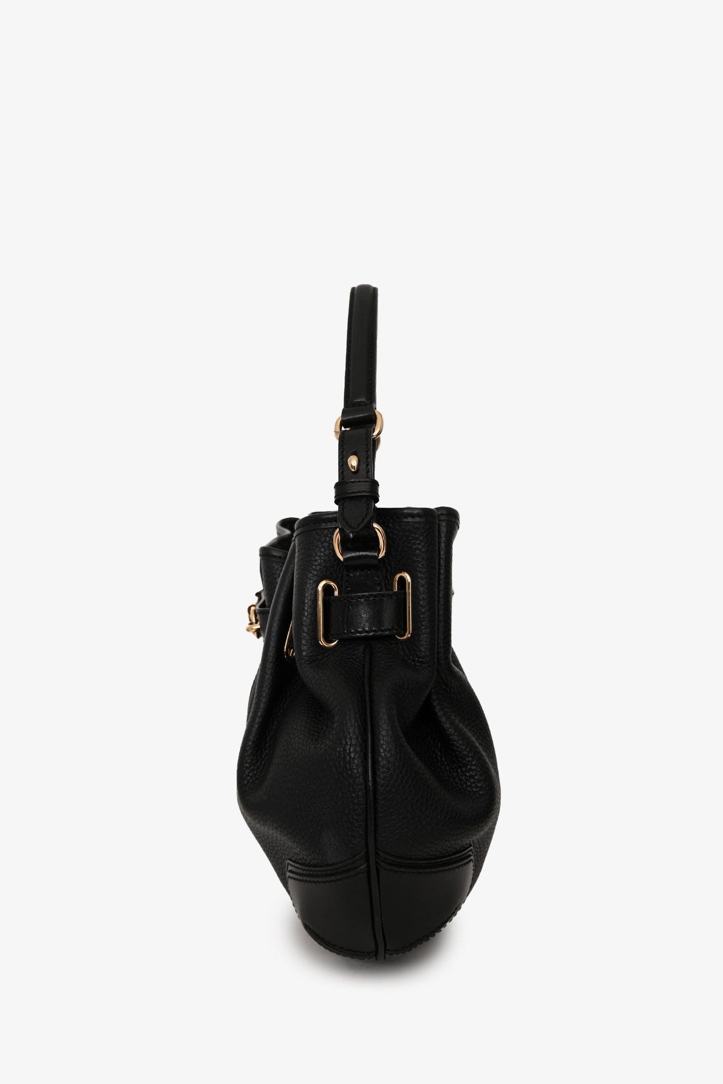 Burberry Black Leather 'Willenmore' Medium Crossbody Bag