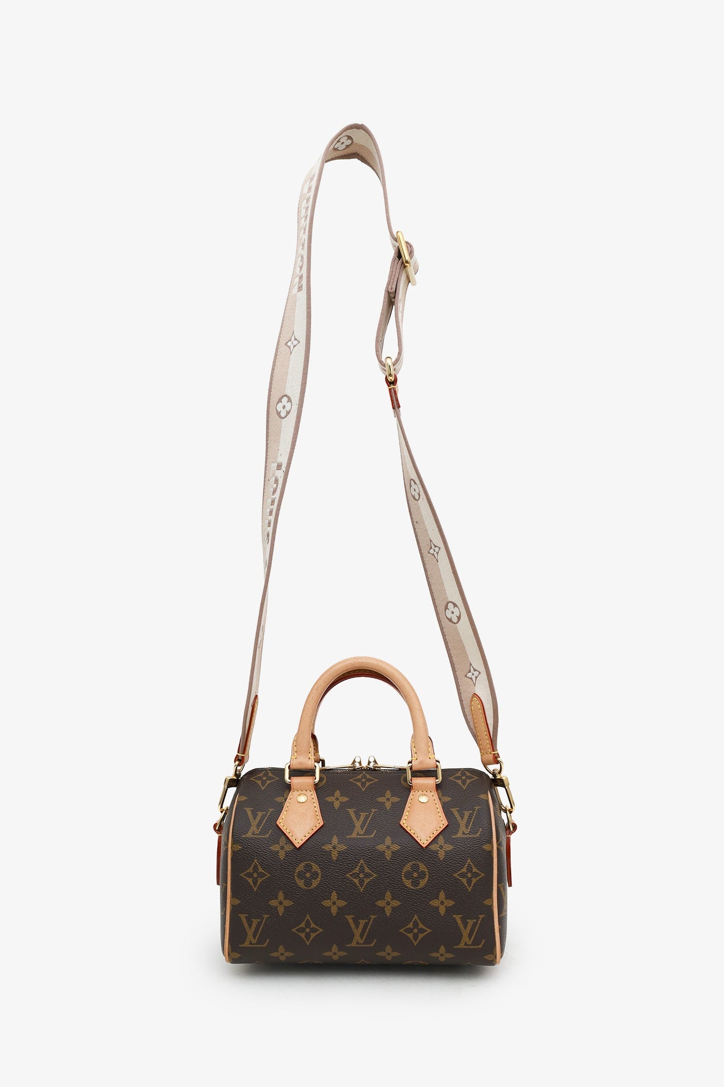 Louis Vuitton Monogram Speedy Bandoulière 20 With Canvas Strap