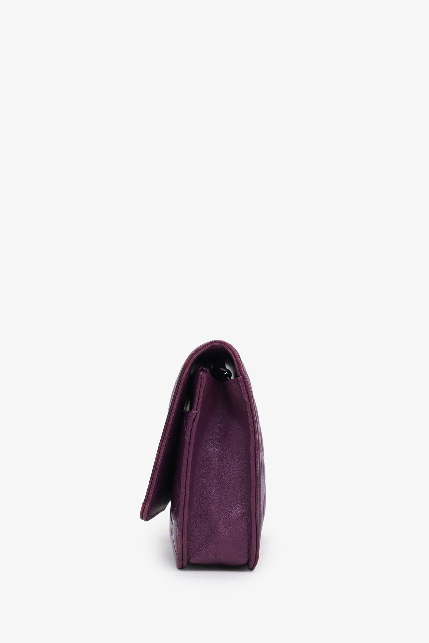 Chanel™ 2015-16 Purple Lambskin Boy Wallet On Chain SHW