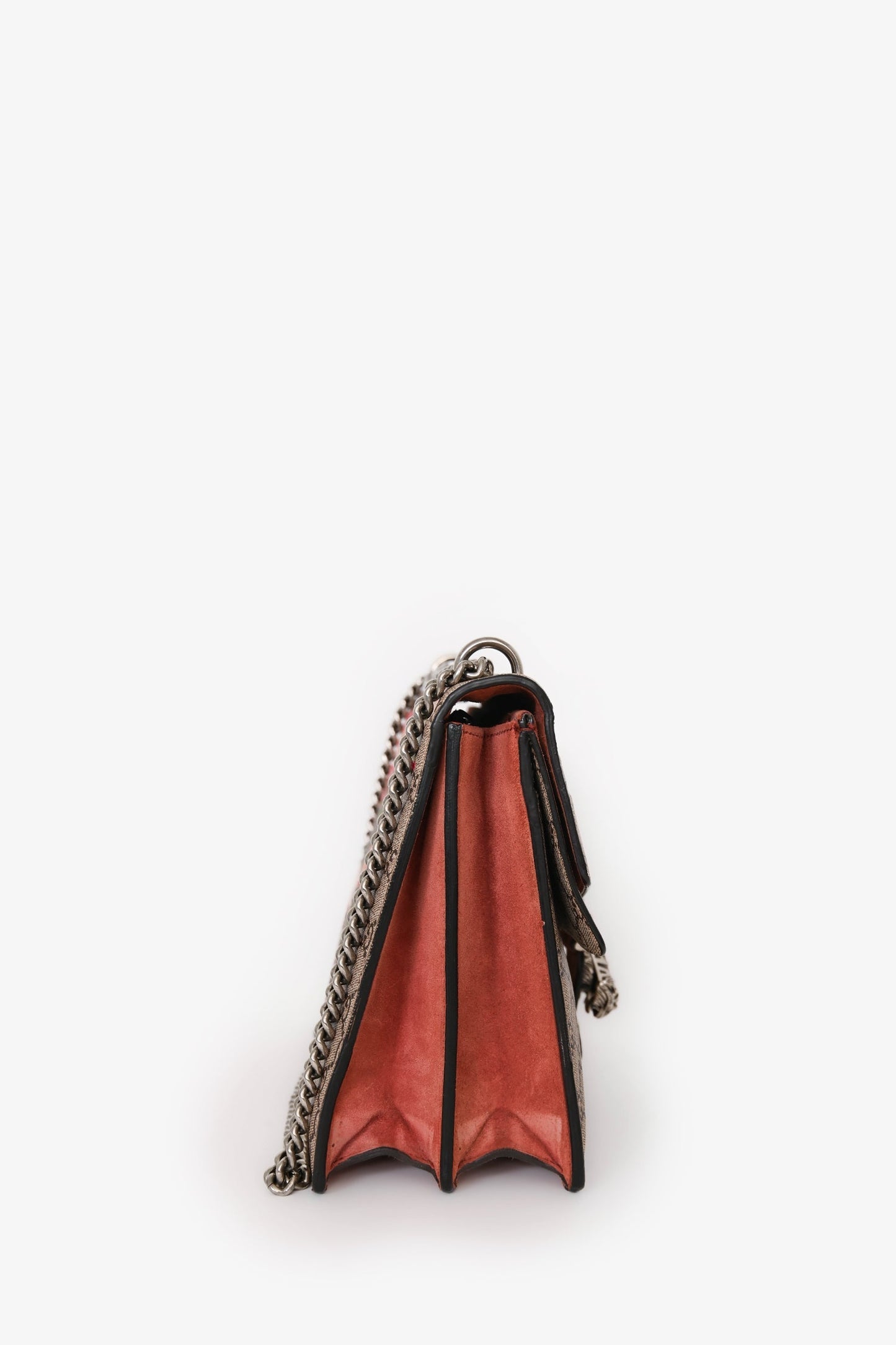 Gucci GG Supreme Blooms Canvas/Pink Suede Dionysus Medium Shoulder Bag