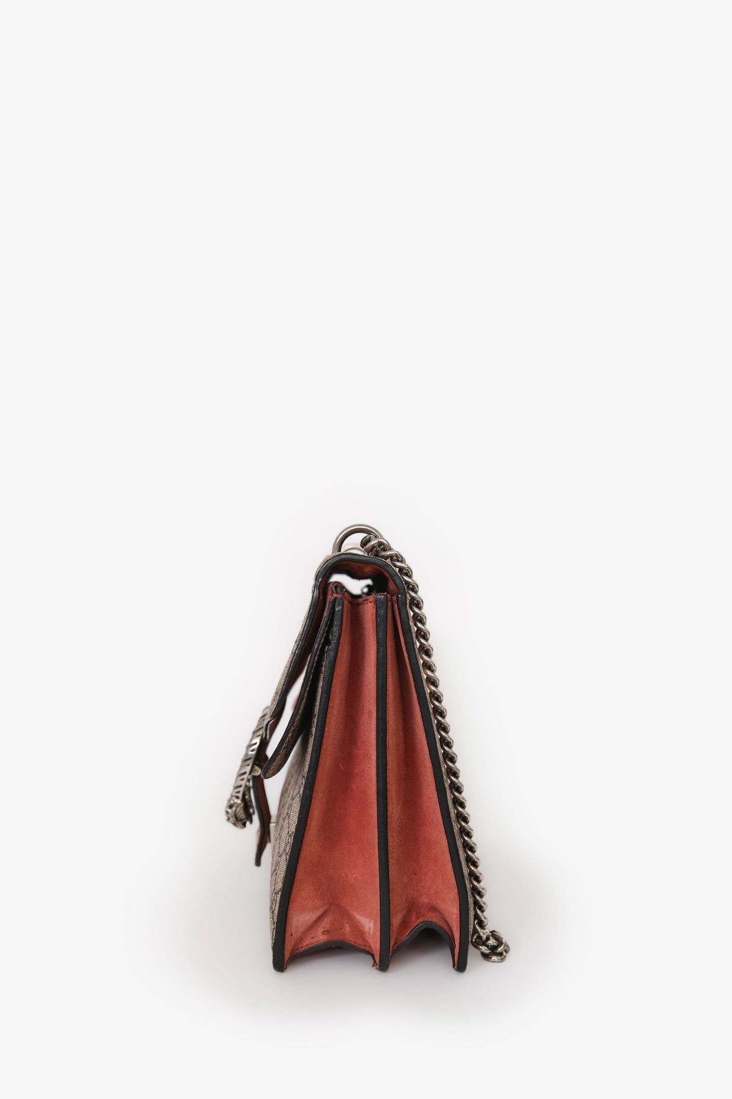 Gucci GG Supreme Blooms Canvas/Pink Suede Dionysus Medium Shoulder Bag