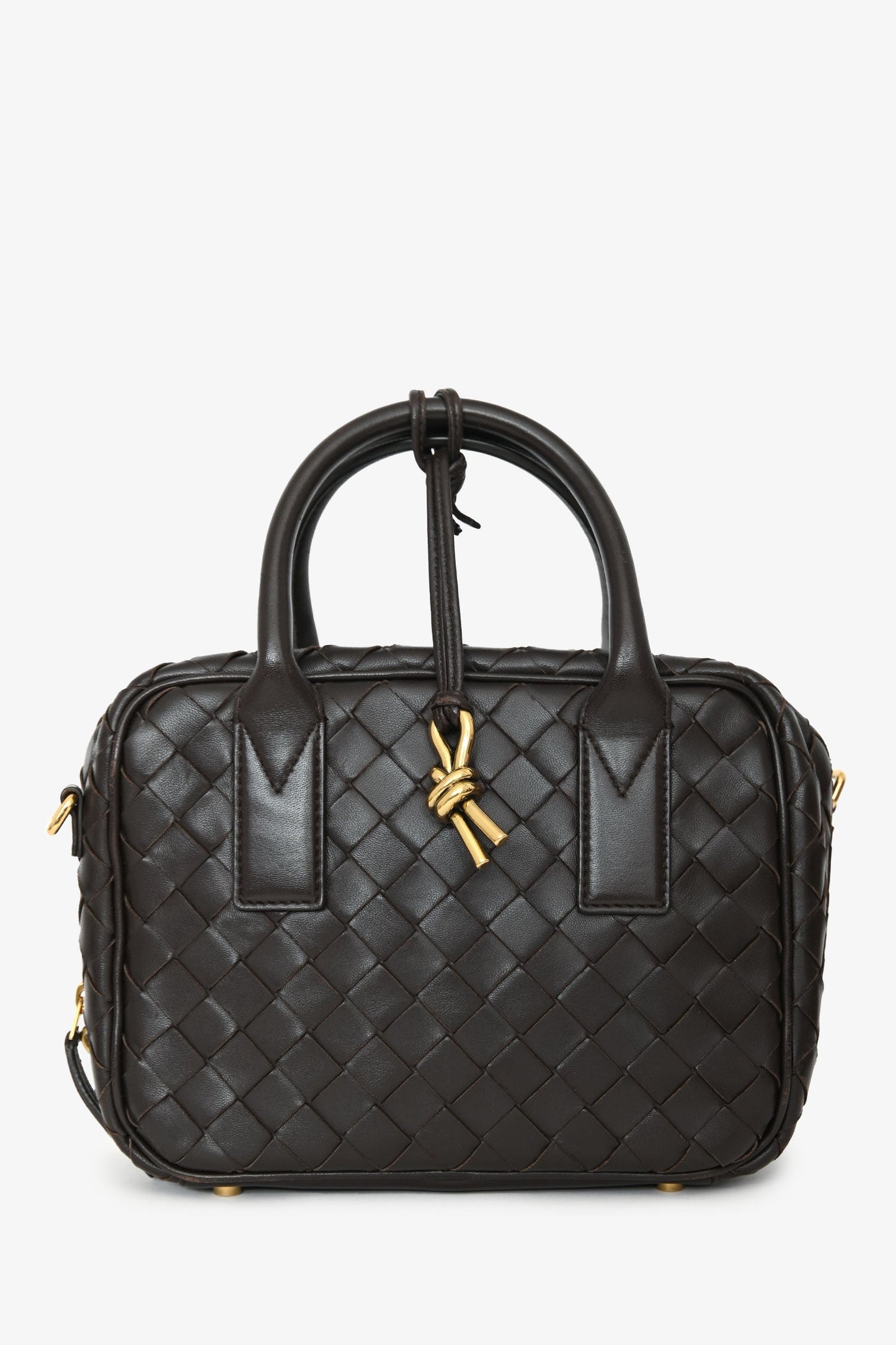 Bottega Veneta Brown Intrecciato Leather Getaway Crossbody Bag