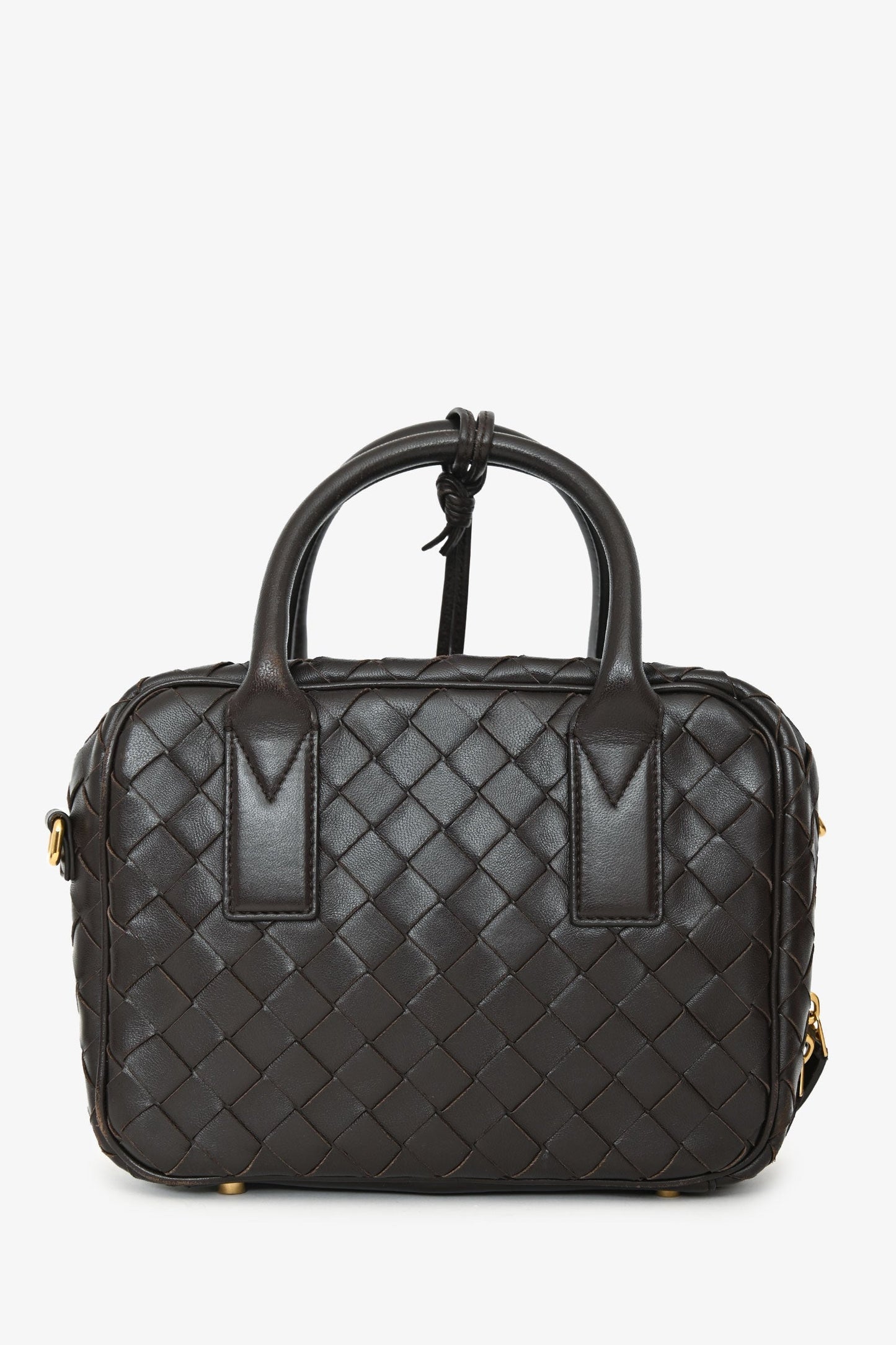 Bottega Veneta Brown Intrecciato Leather Getaway Crossbody Bag
