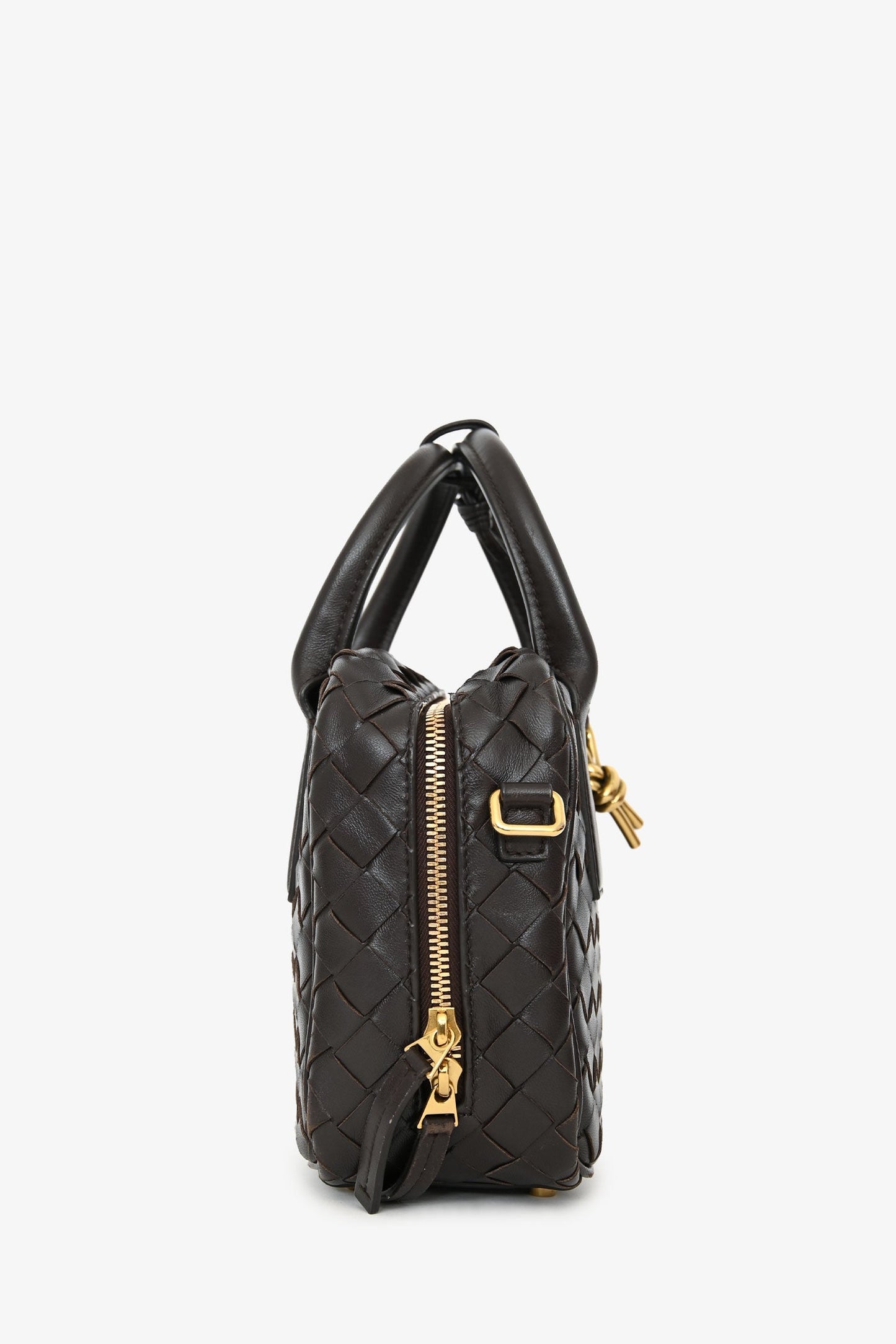 Bottega Veneta Brown Intrecciato Leather Getaway Crossbody Bag