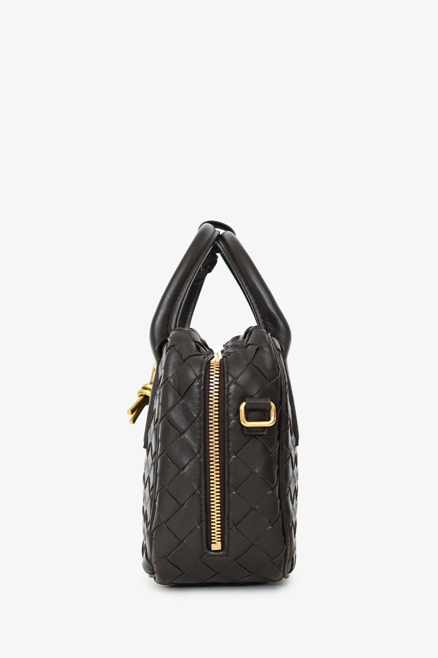 Bottega Veneta Brown Intrecciato Leather Getaway Crossbody Bag