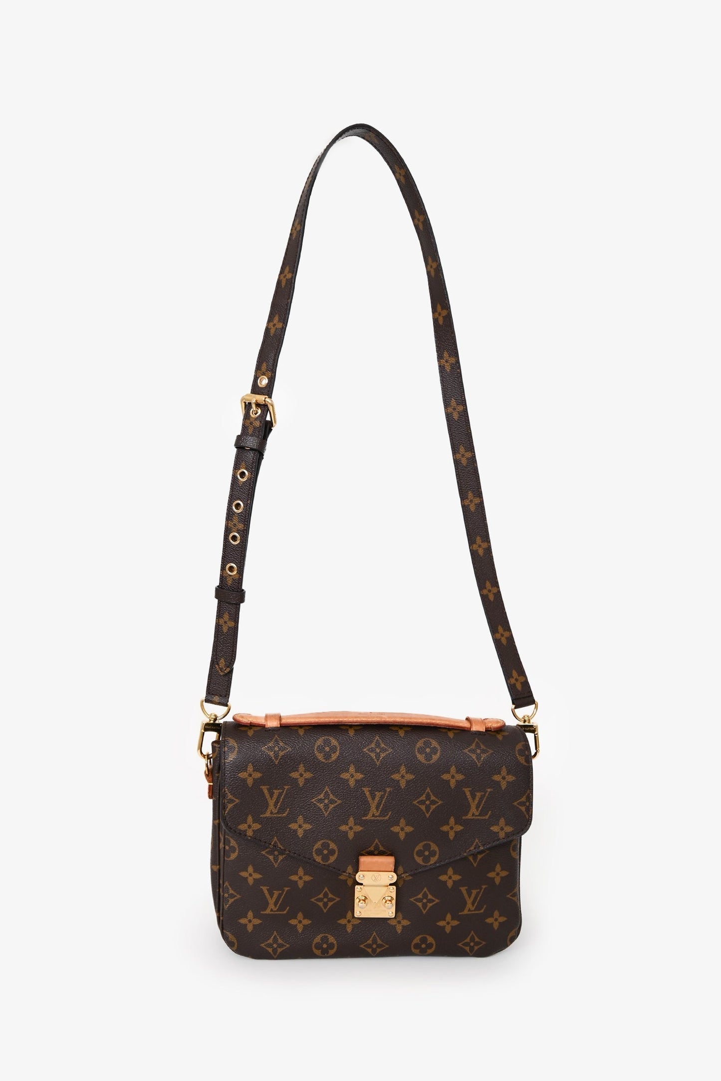 Louis Vuitton 2016 Monogram Canvas/Leather Pochette Metis Crossbody