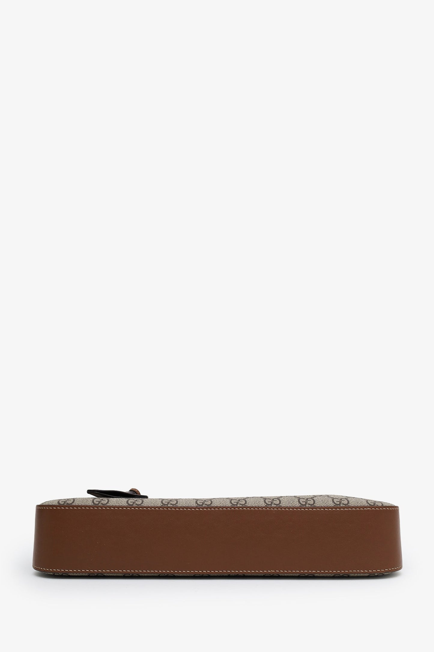 Gucci Brown GG Supreme Leather Padlock GG Medium Shoulder Bag
