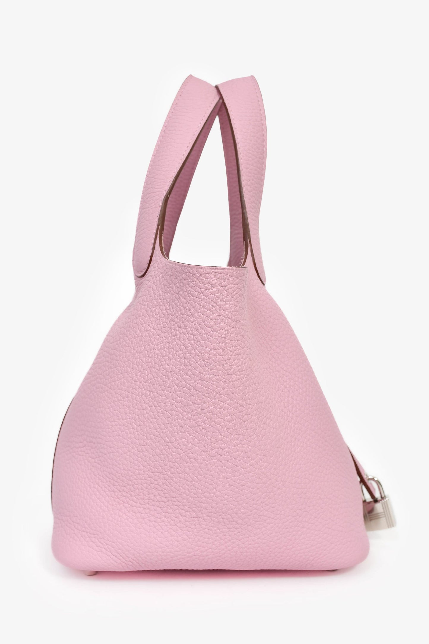 Hermès Mauve Sylvestre Clemence Leather Picotin Lock 18
