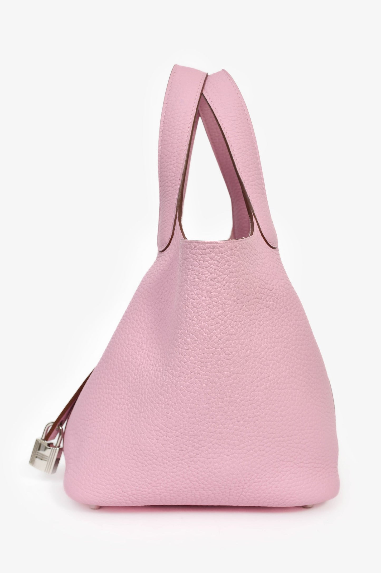 Hermès Mauve Sylvestre Clemence Leather Picotin Lock 18