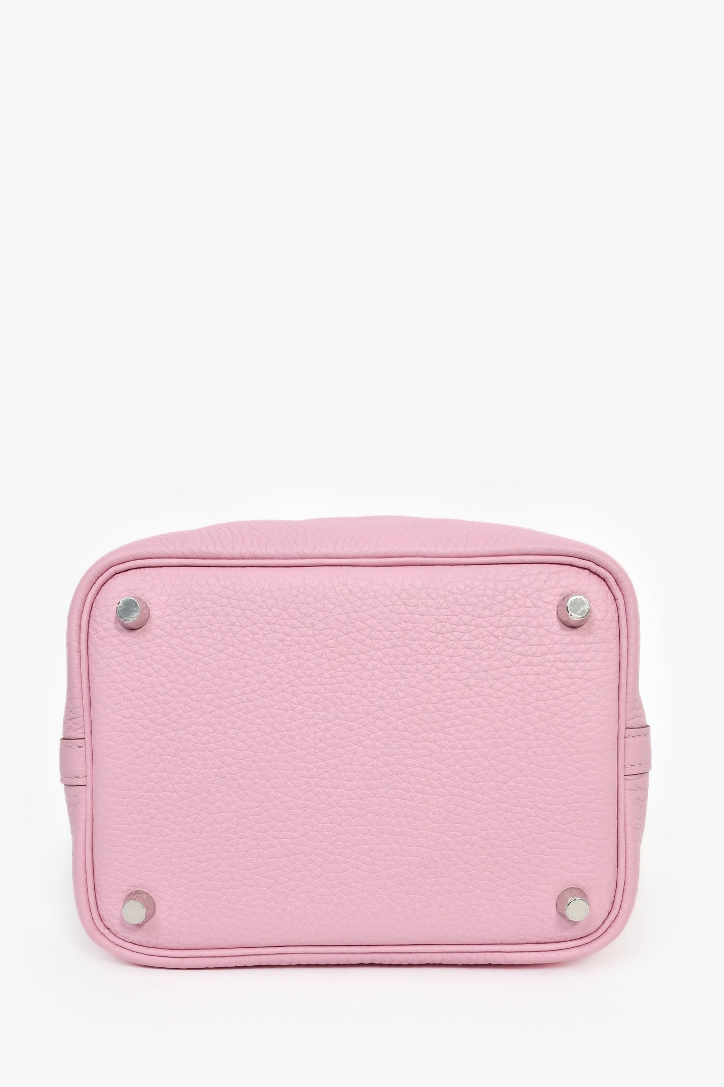 Hermès Mauve Sylvestre Clemence Leather Picotin Lock 18