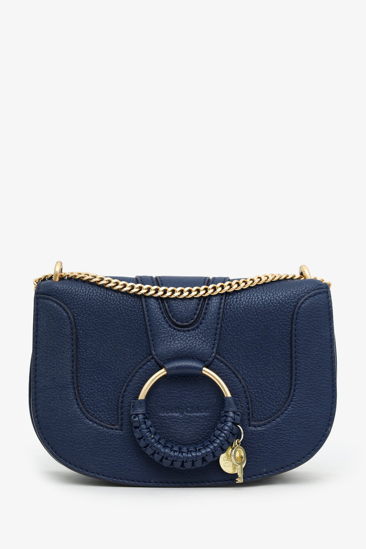 See By Chloe Blue Leather Dreamy Hana Crossbody