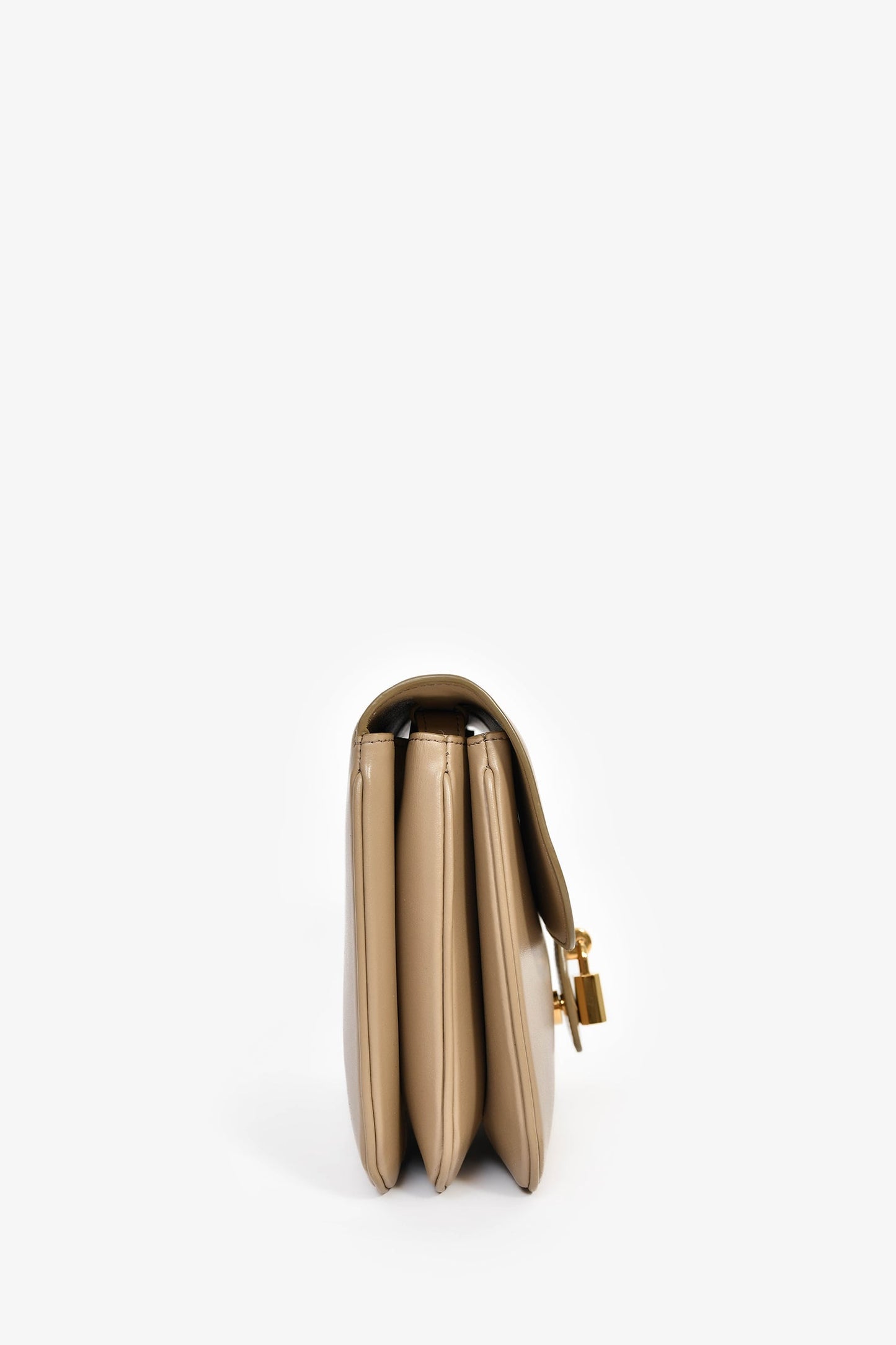 Celine 2022 Taupe Leather Medium 'Tabou' Crossbody Bag