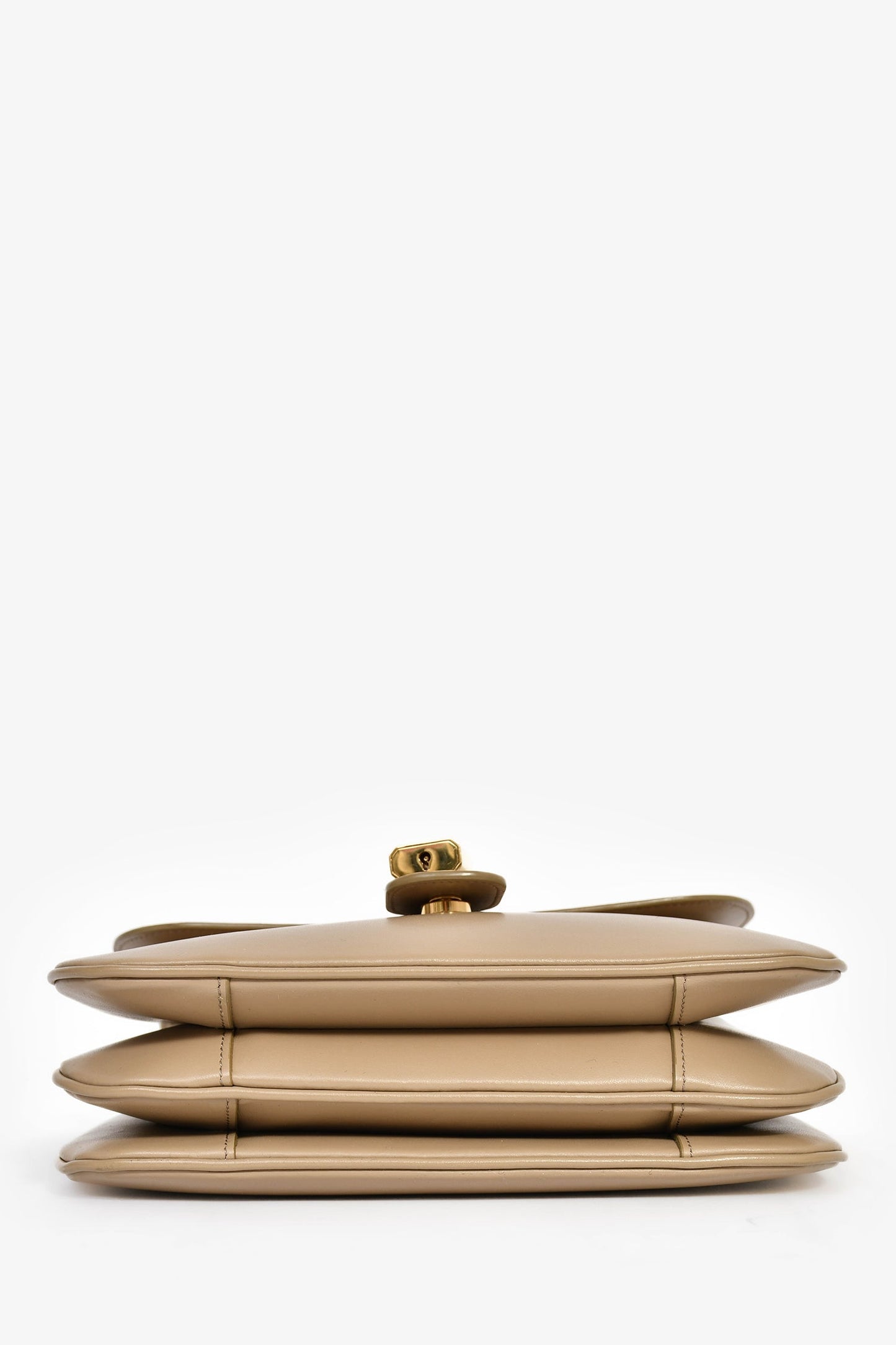 Celine 2022 Taupe Leather Medium 'Tabou' Crossbody Bag