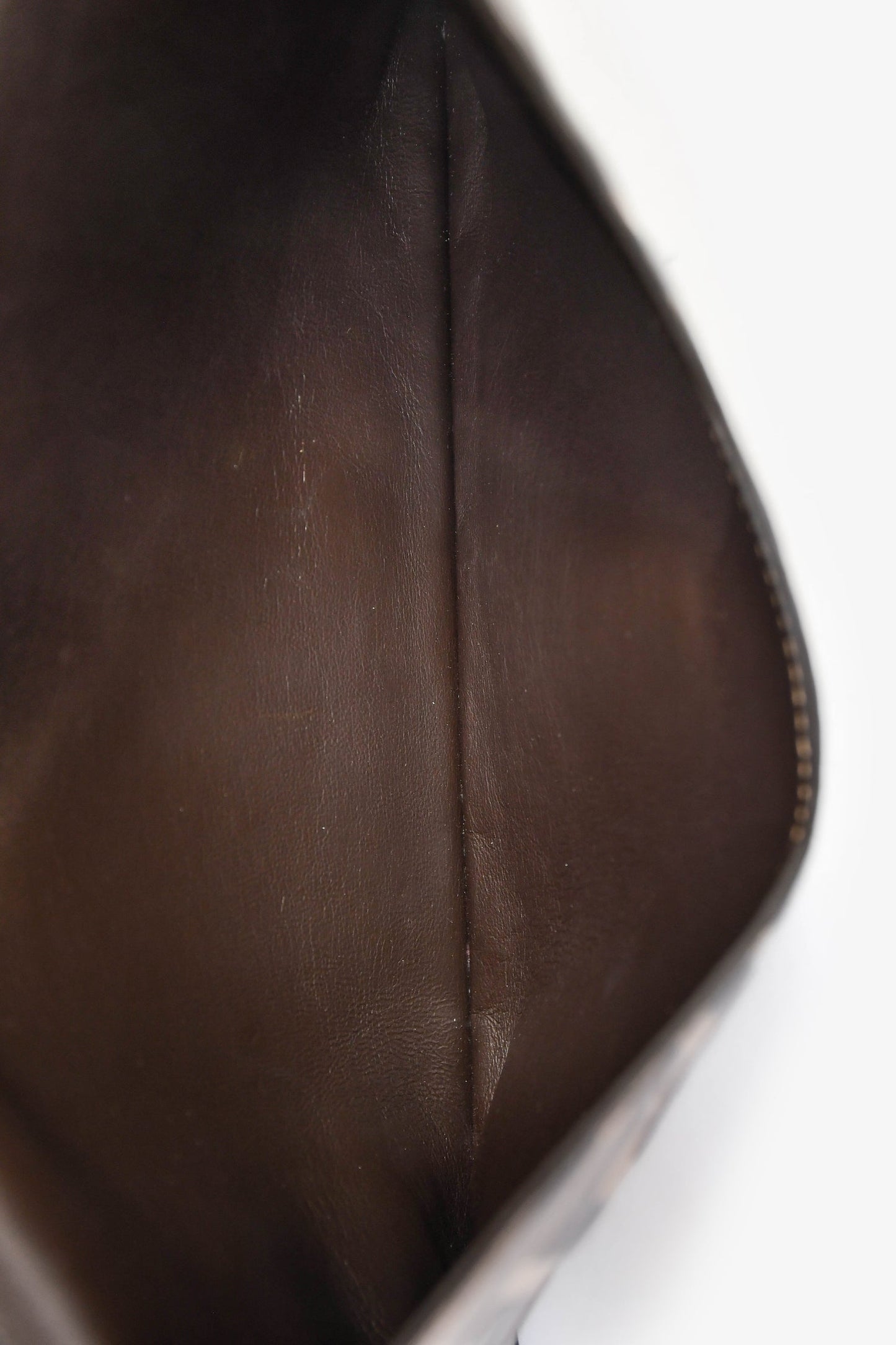 Fendi Black/Brown Leather 'F is Fendi' Clutch