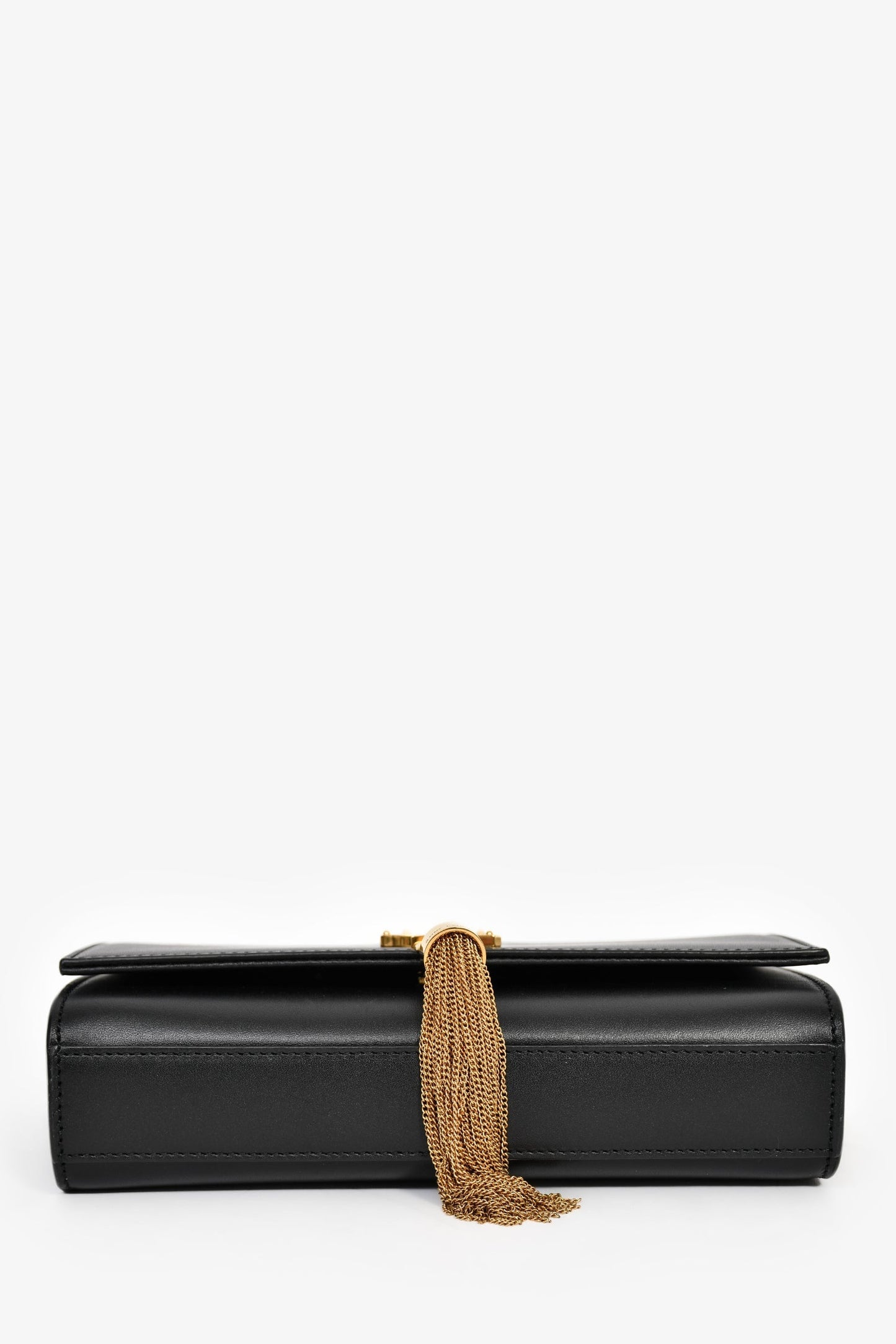 Saint Laurent Black Small Kate Chain Tassel Crossbody