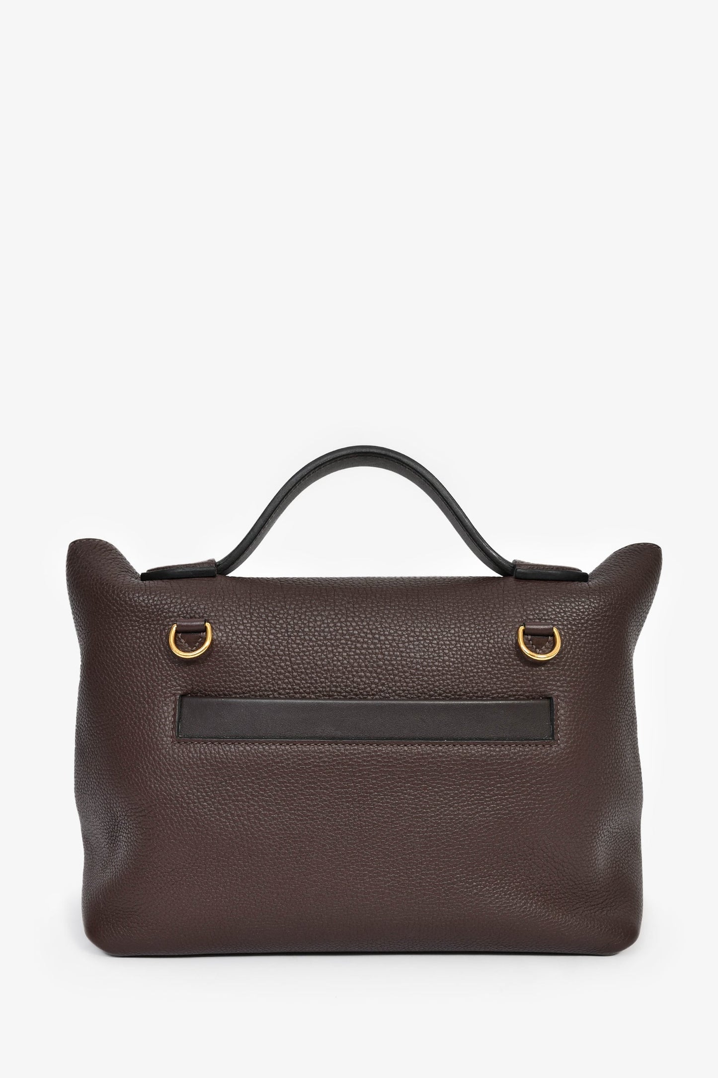 Hermès 2021 Chocolate Togo/Swift Leather 24/24 29 With Strap