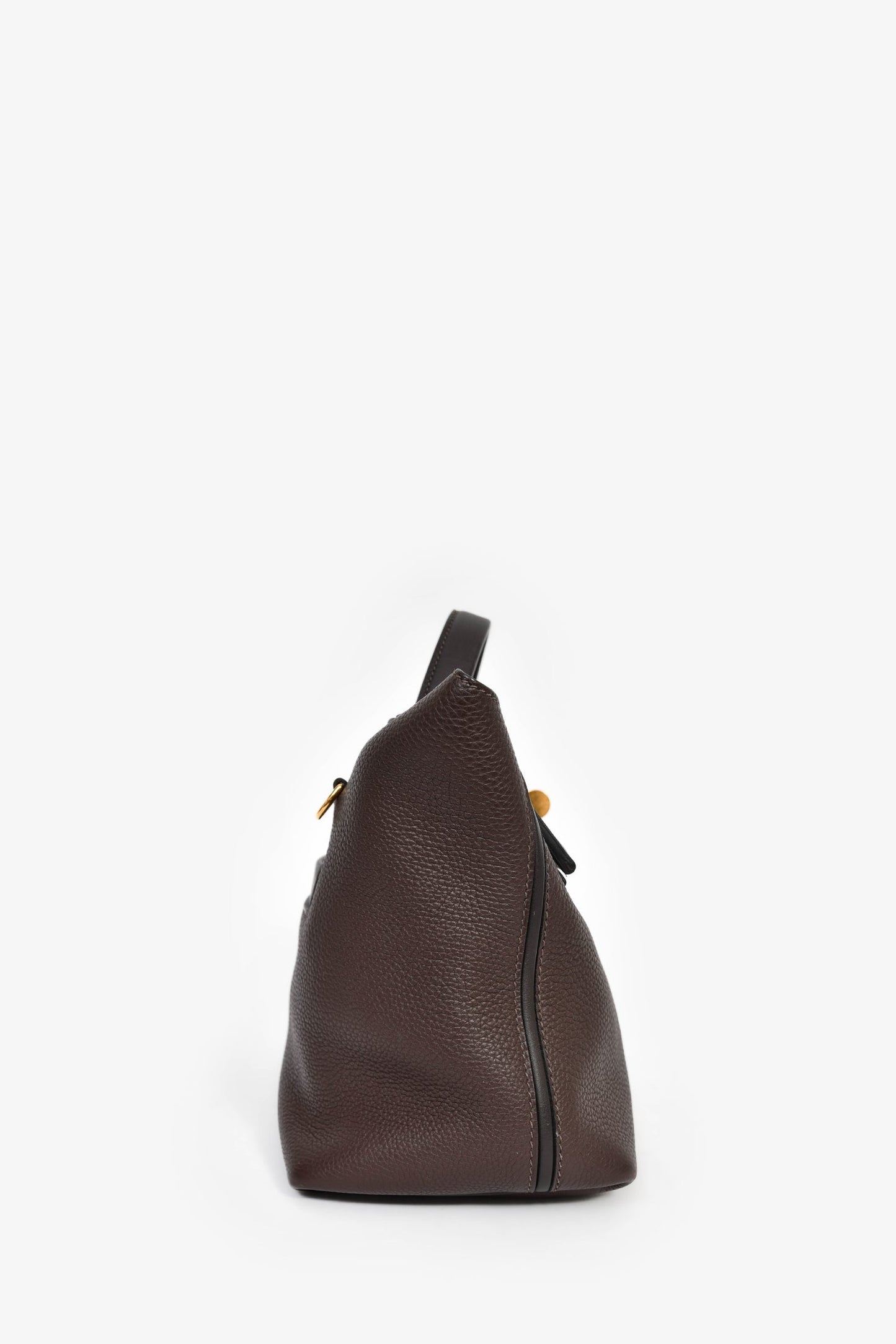 Hermès 2021 Chocolate Togo/Swift Leather 24/24 29 With Strap