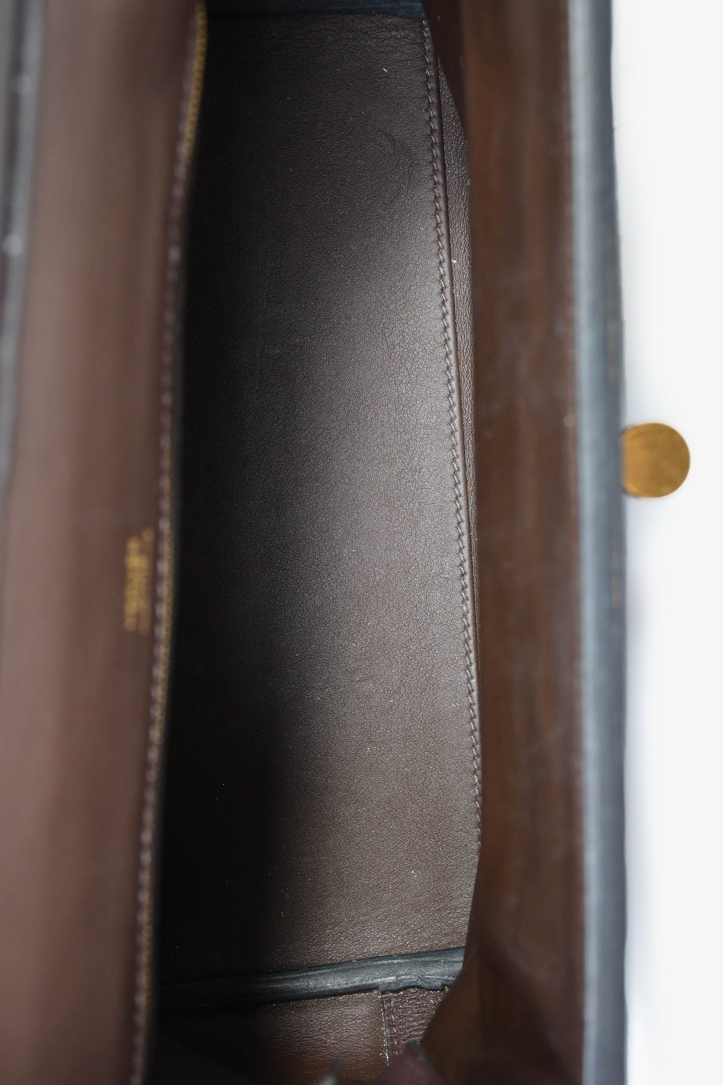 Hermès 2021 Chocolate Togo/Swift Leather 24/24 29 With Strap