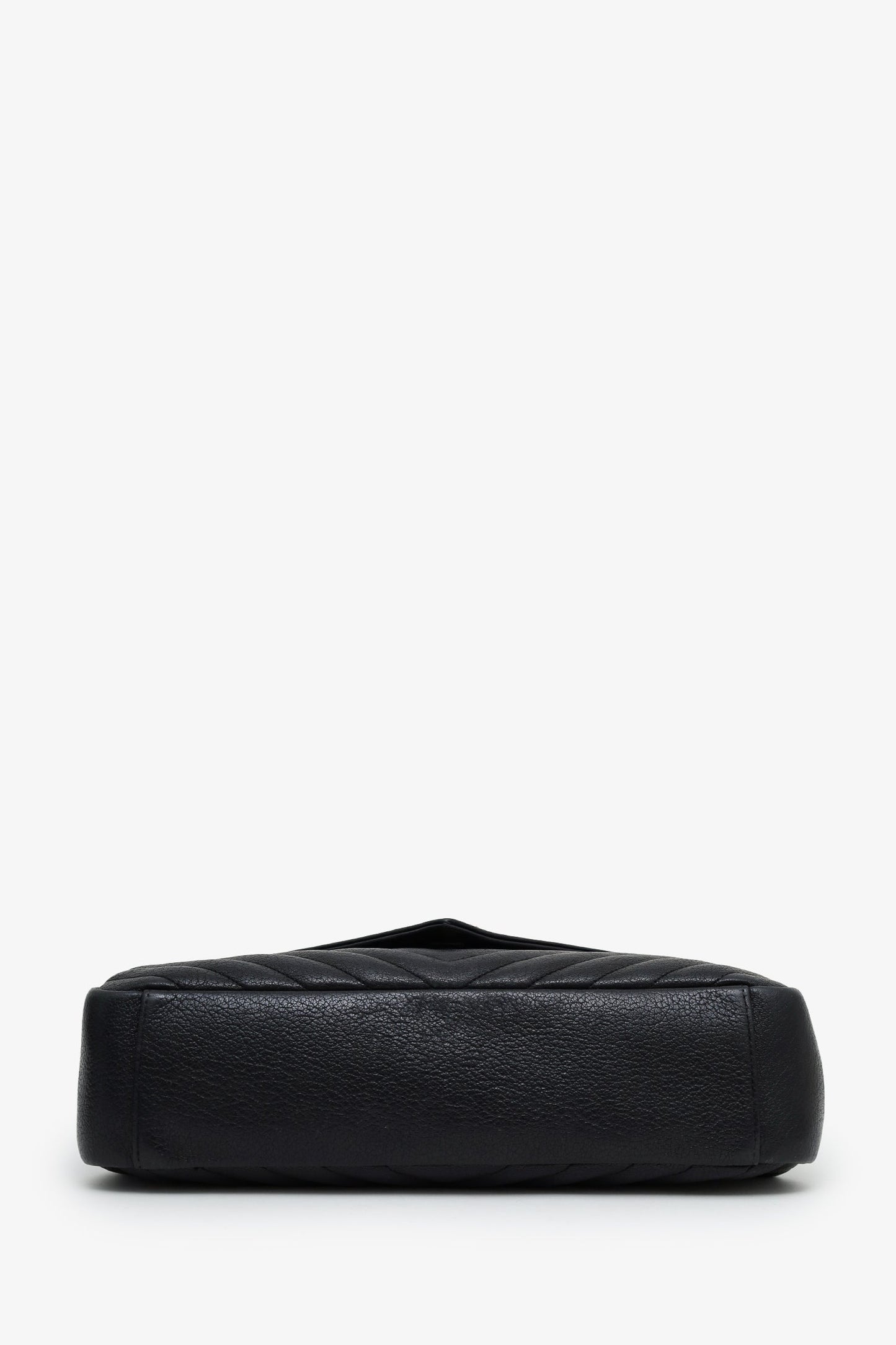 Saint Laurent Black Leather Large Loulou Shoulder Bag