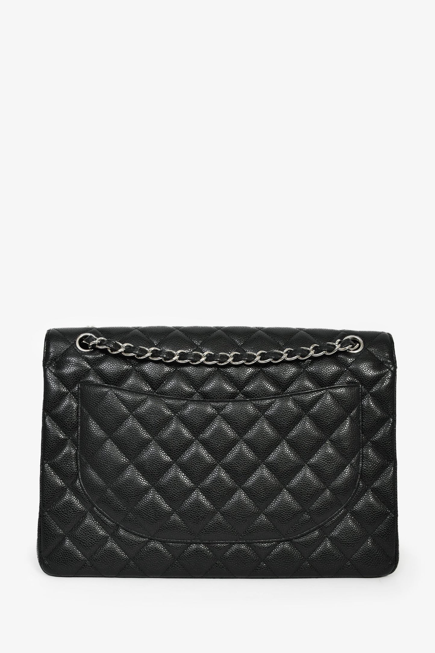 Chanel™ 2010/11 Black Caviar Leather Maxi Double Flap