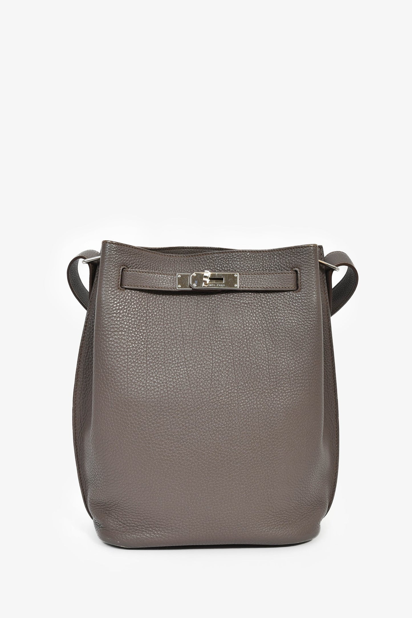 Hermès 2012 Etain Grey Togo Leather So Kelly 26 Shoulder Bag