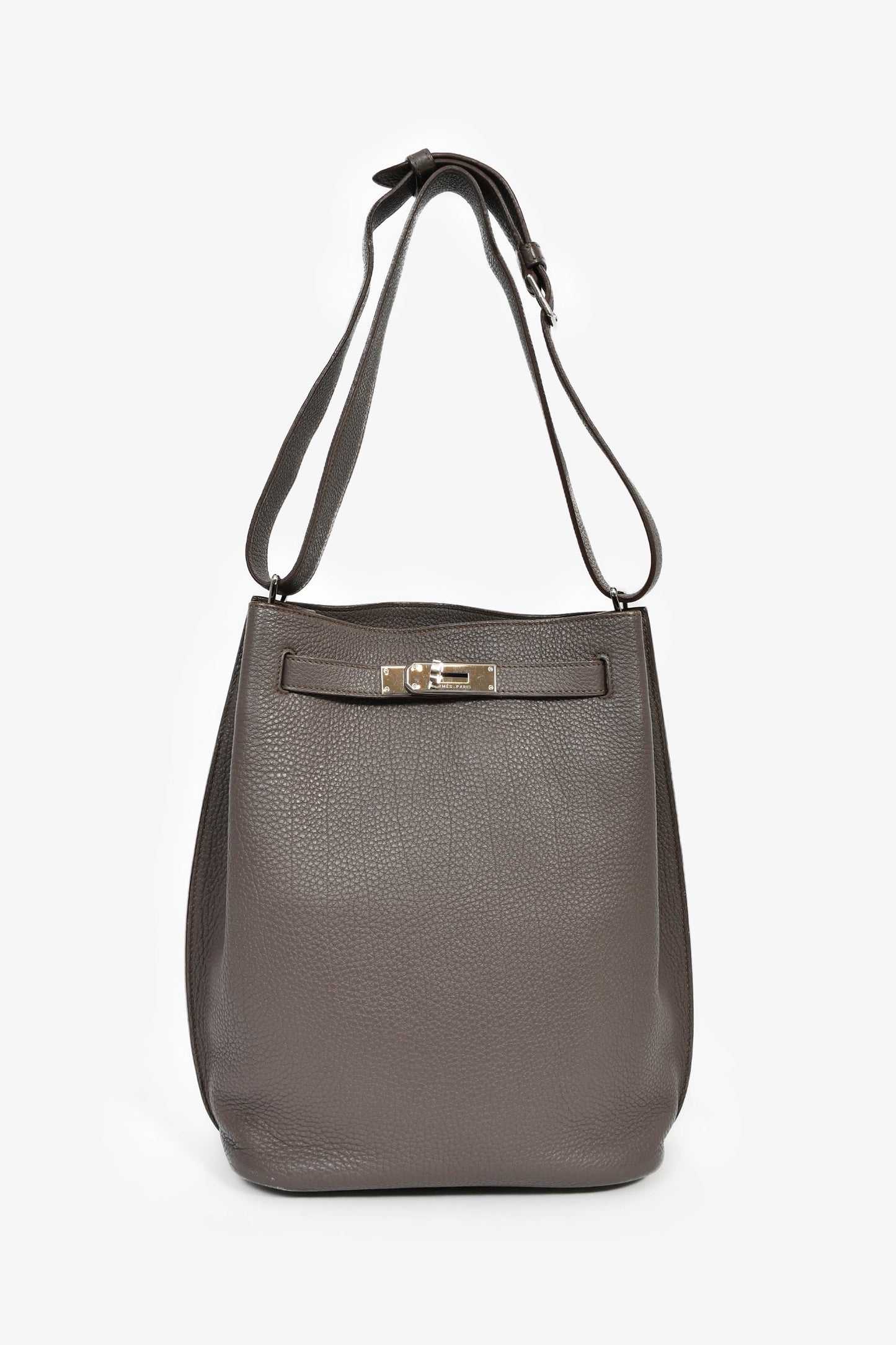 Hermès 2012 Etain Grey Togo Leather So Kelly 26 Shoulder Bag