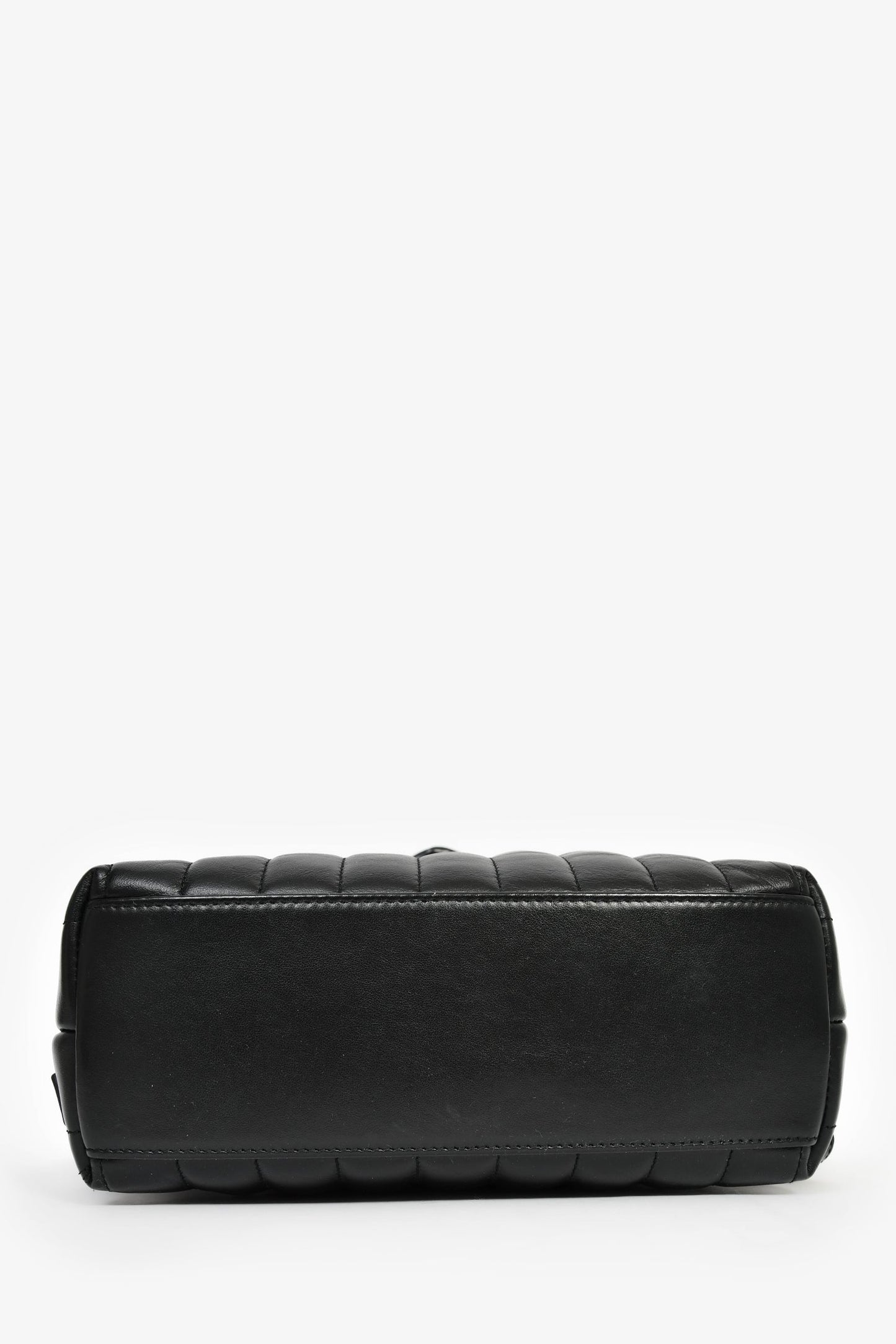Saint Laurent 2017 Black Chevron Leather Loulou Backpack