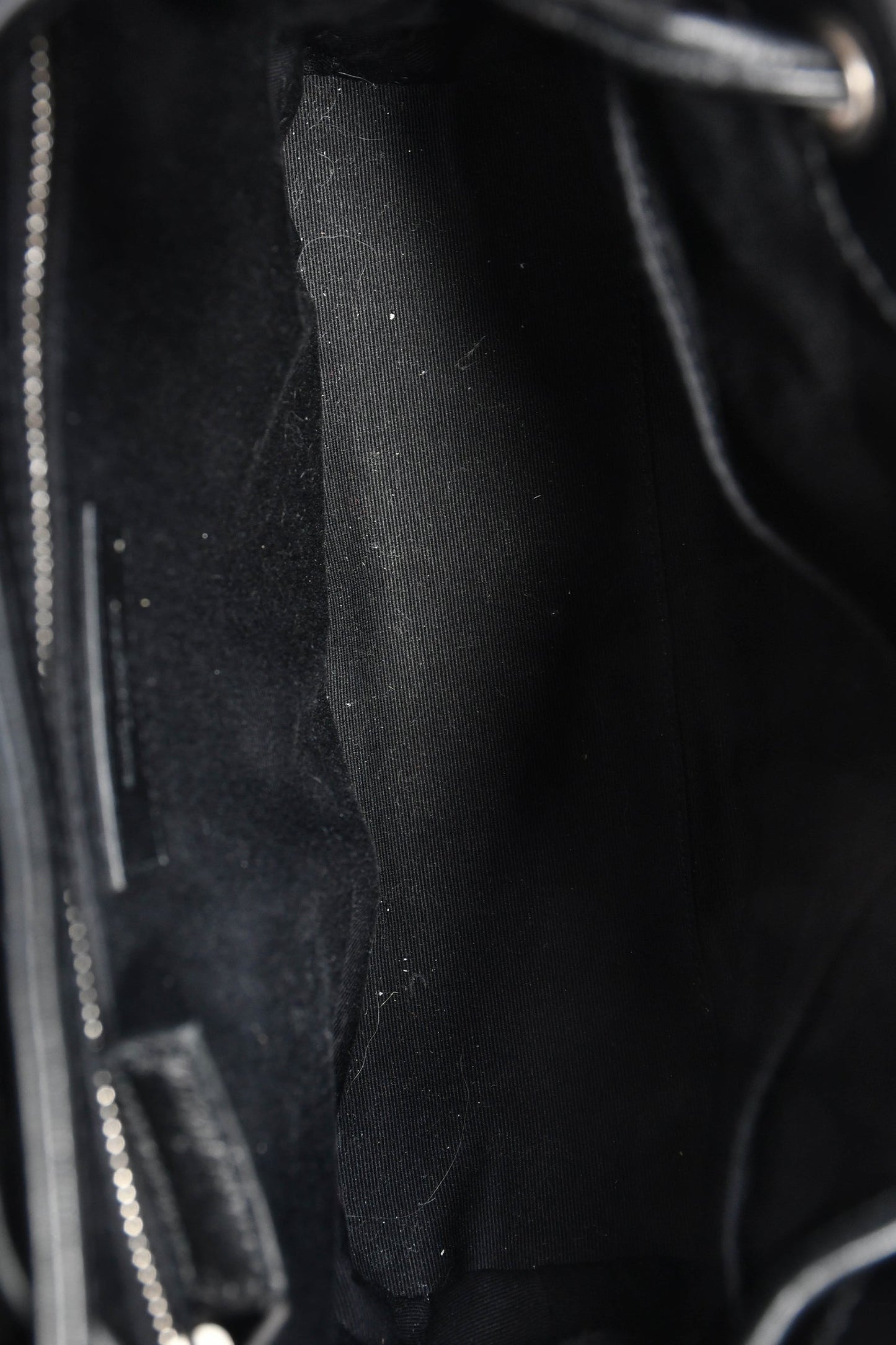 Saint Laurent 2017 Black Chevron Leather Loulou Backpack