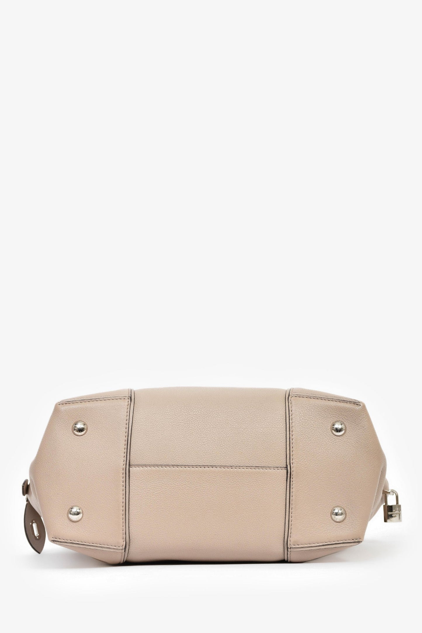 Louis Vuitton 2015 Taupe Taurillon Leather Lockit MM Zip Tote with Strap