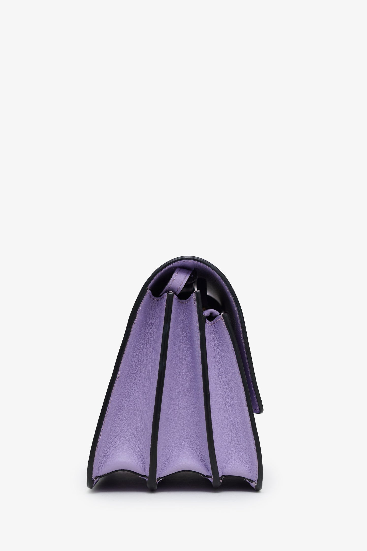 Versace Purple Leather Small La Medusa Crossbody Bag