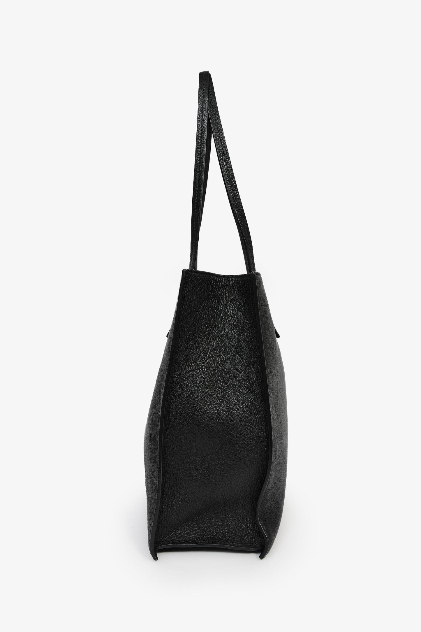 Miu Miu Black Vitello Diano Leather Tote Bag