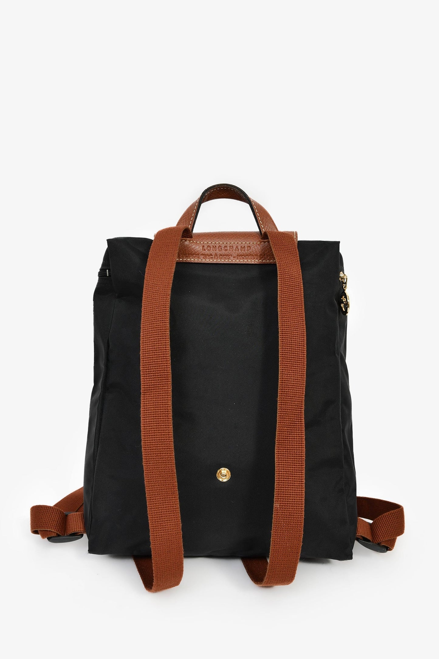 Longchamp Black Nylon Le Pliage Original M Backpack