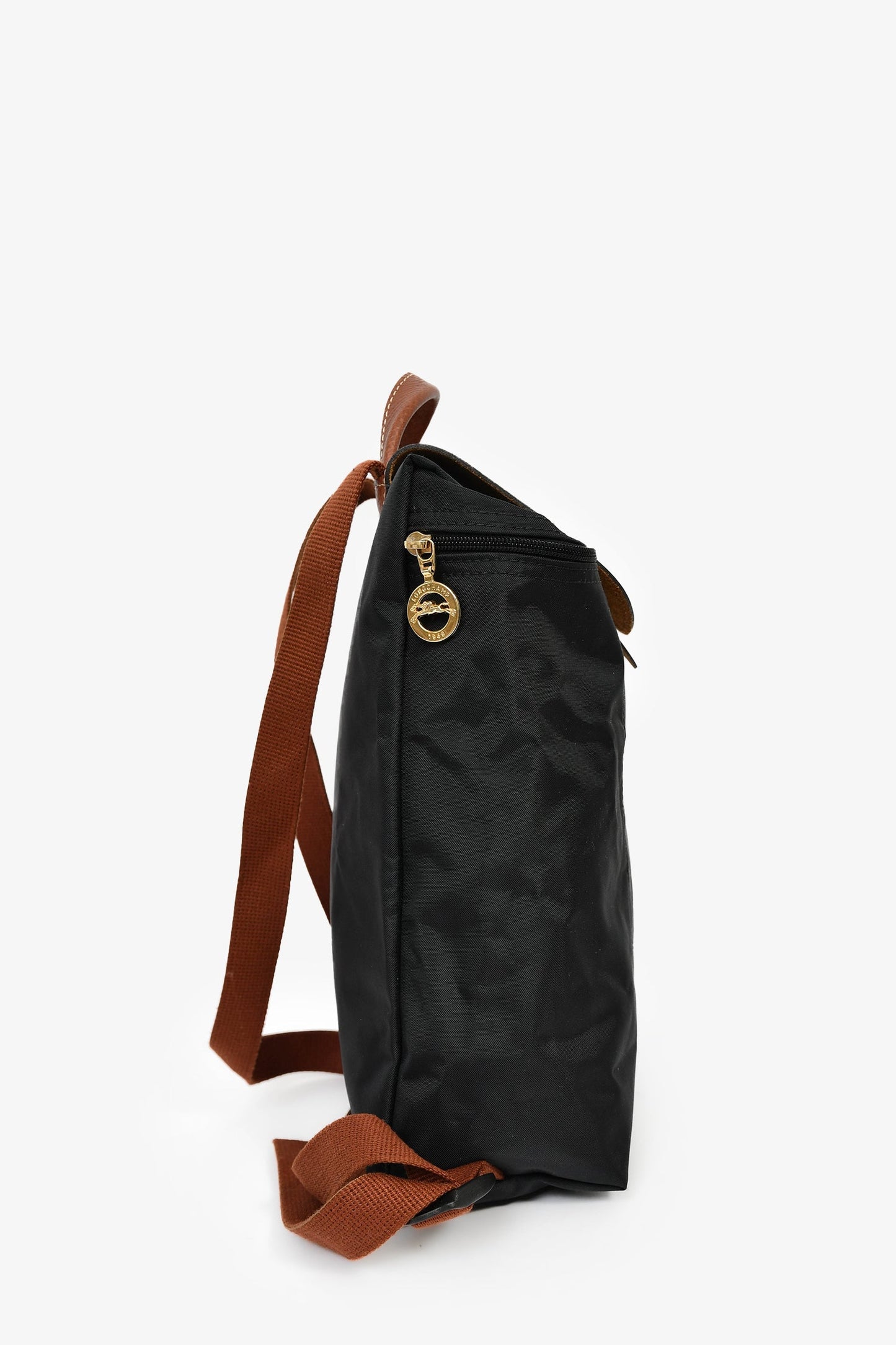 Longchamp Black Nylon Le Pliage Original M Backpack