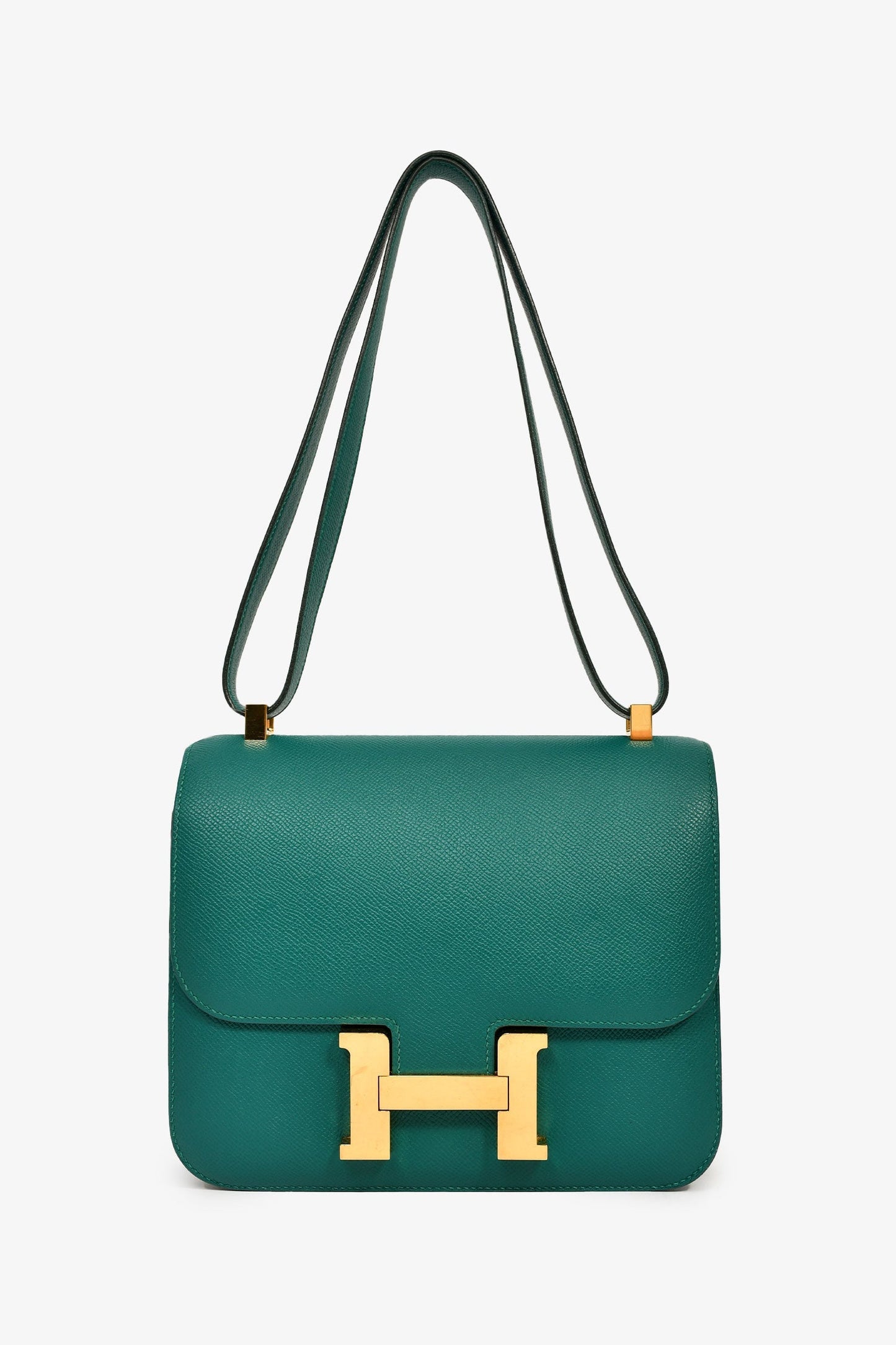 Hermès 2017 Green Epsom Leather Constance 24