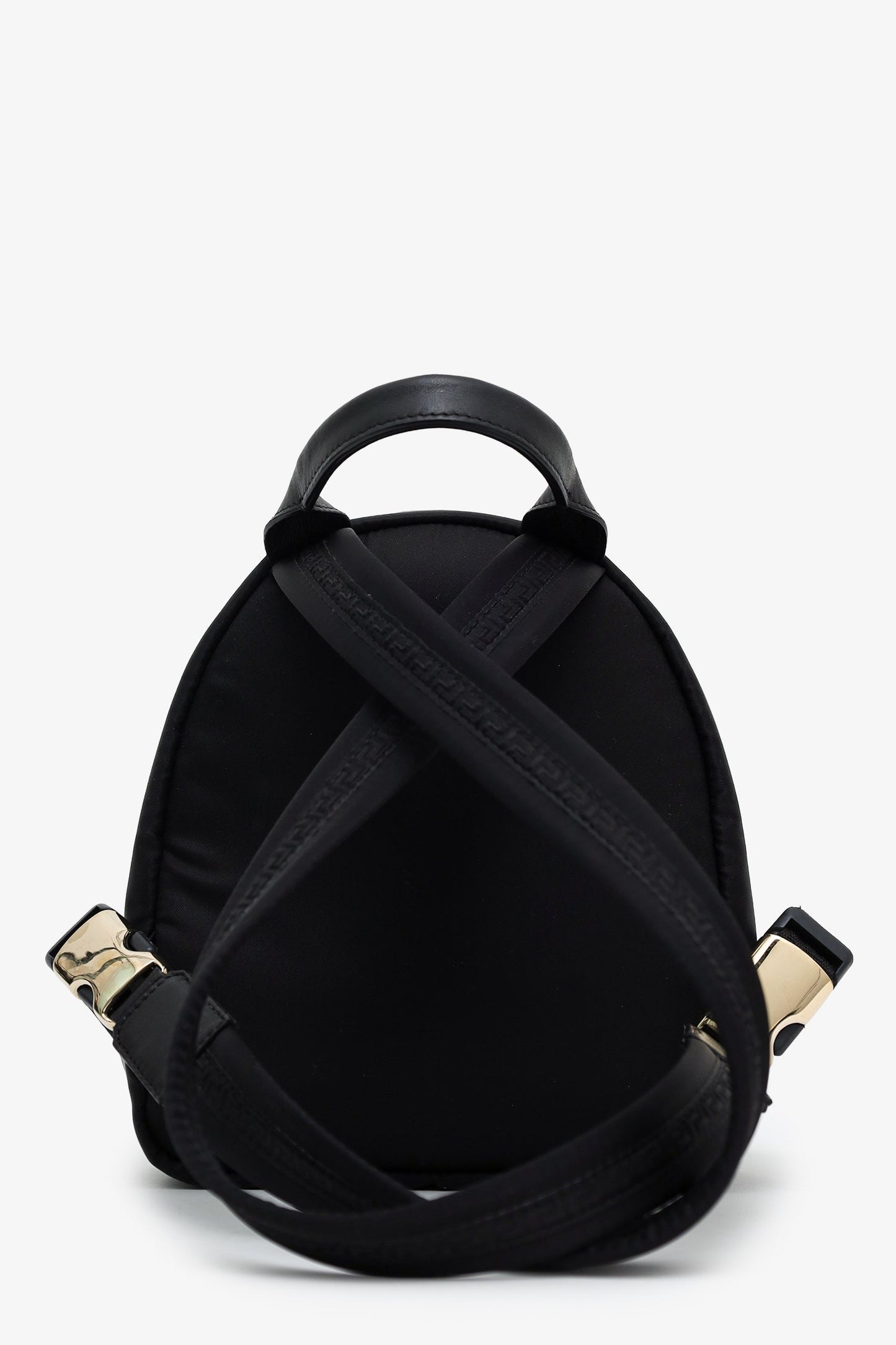 Versace Black Nylon Medusa Mini Backpack