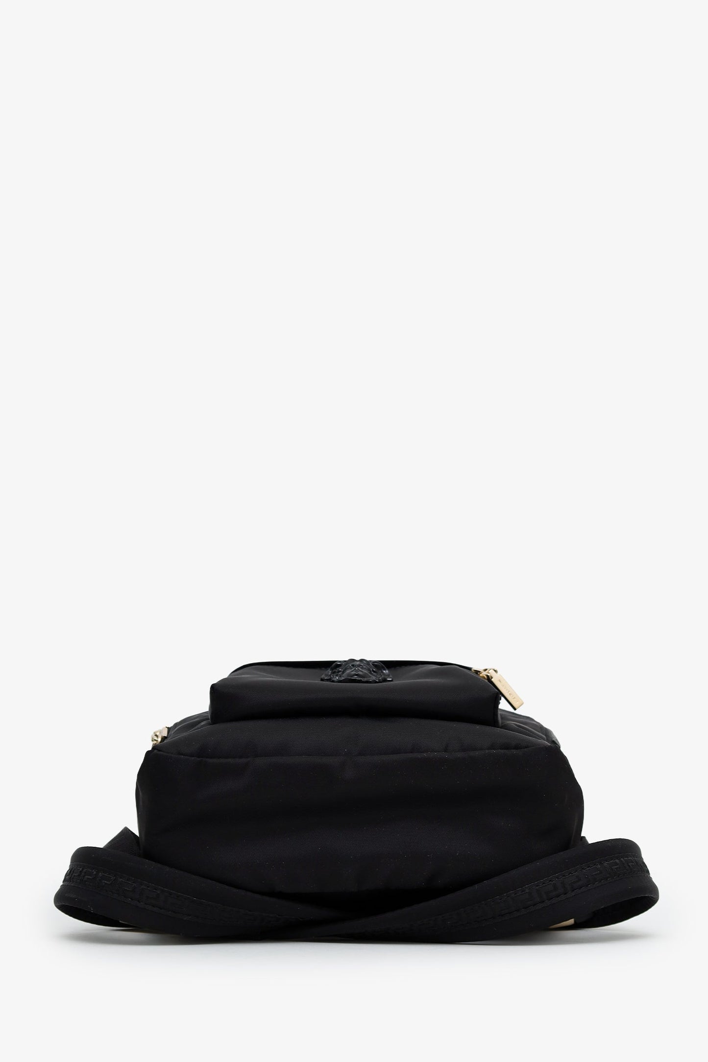 Versace Black Nylon Medusa Mini Backpack