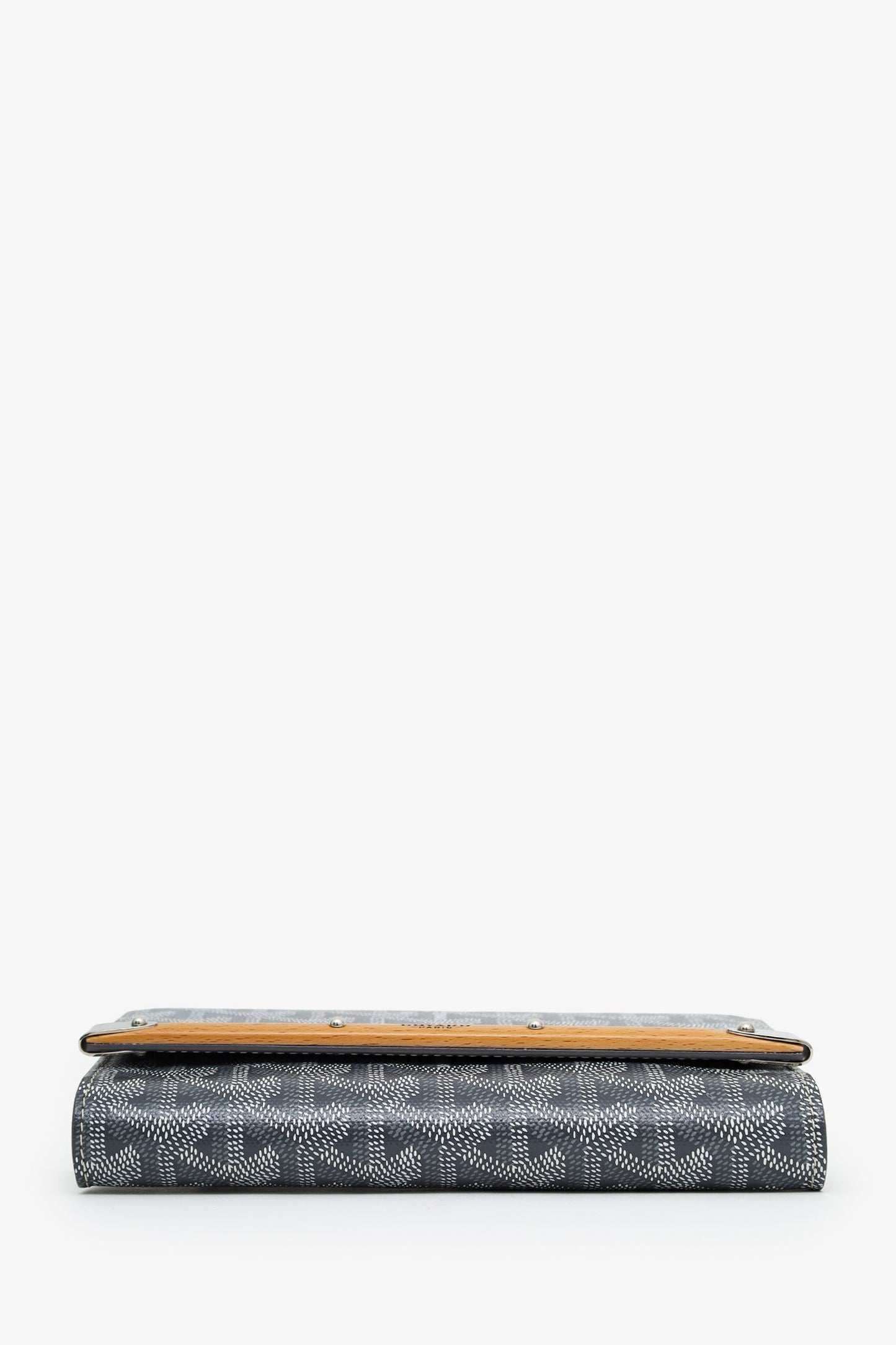 Goyard Grey Goyardine Monte Carlo Mini Wrist Clutch