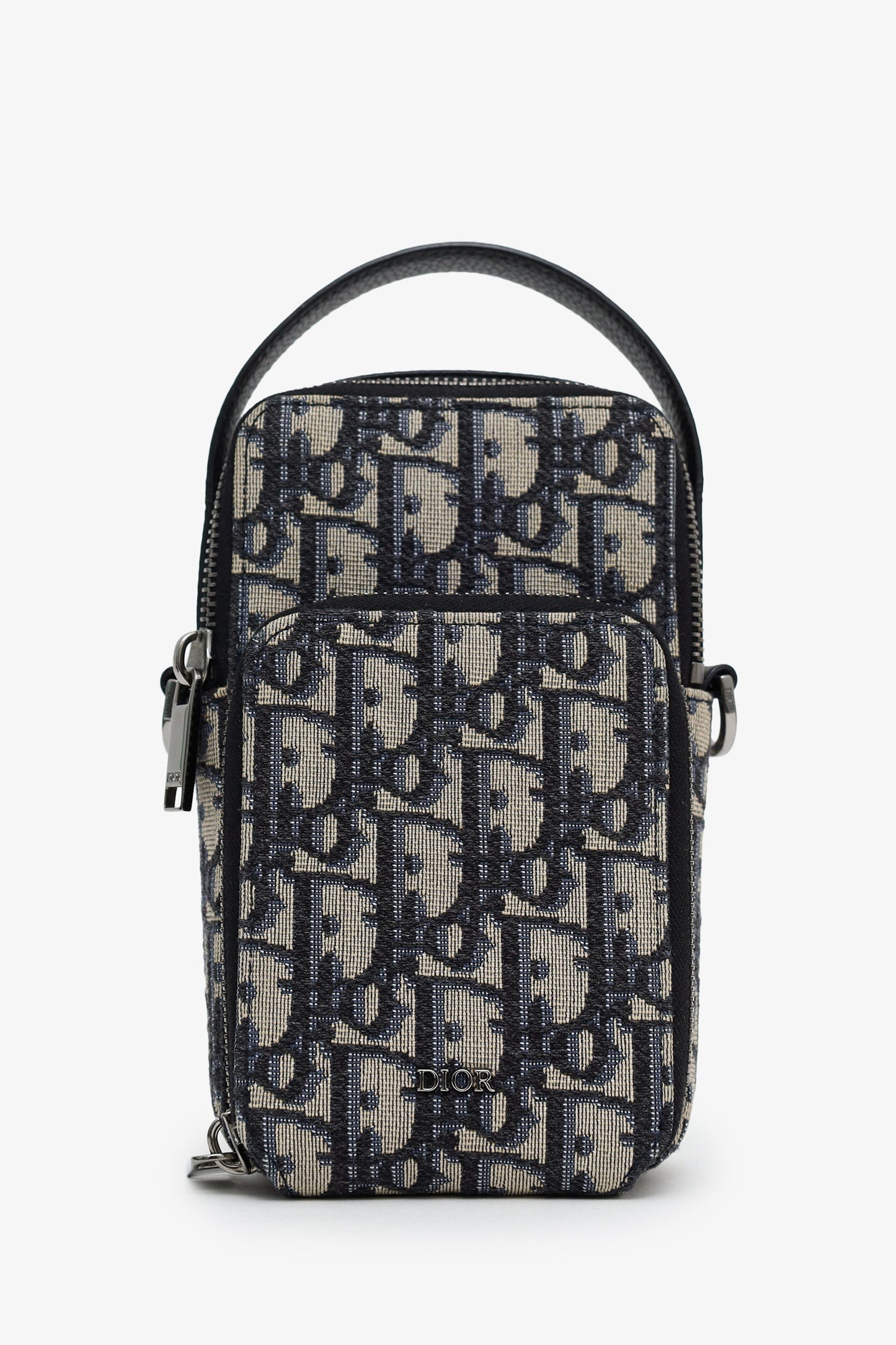 Christian Dior Oblique Micro Rider Pouch Crossbody Bag