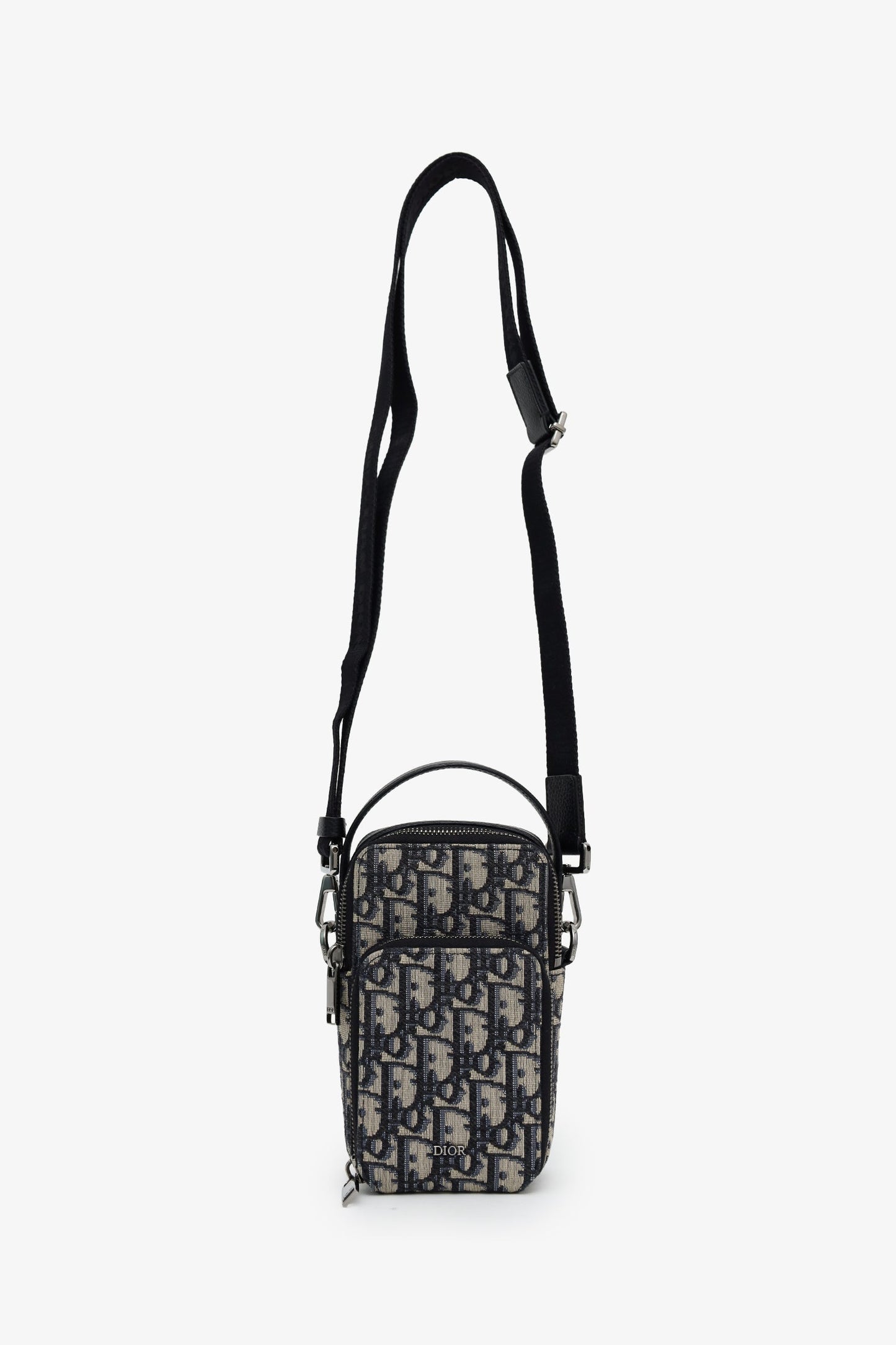 Christian Dior Oblique Micro Rider Pouch Crossbody Bag