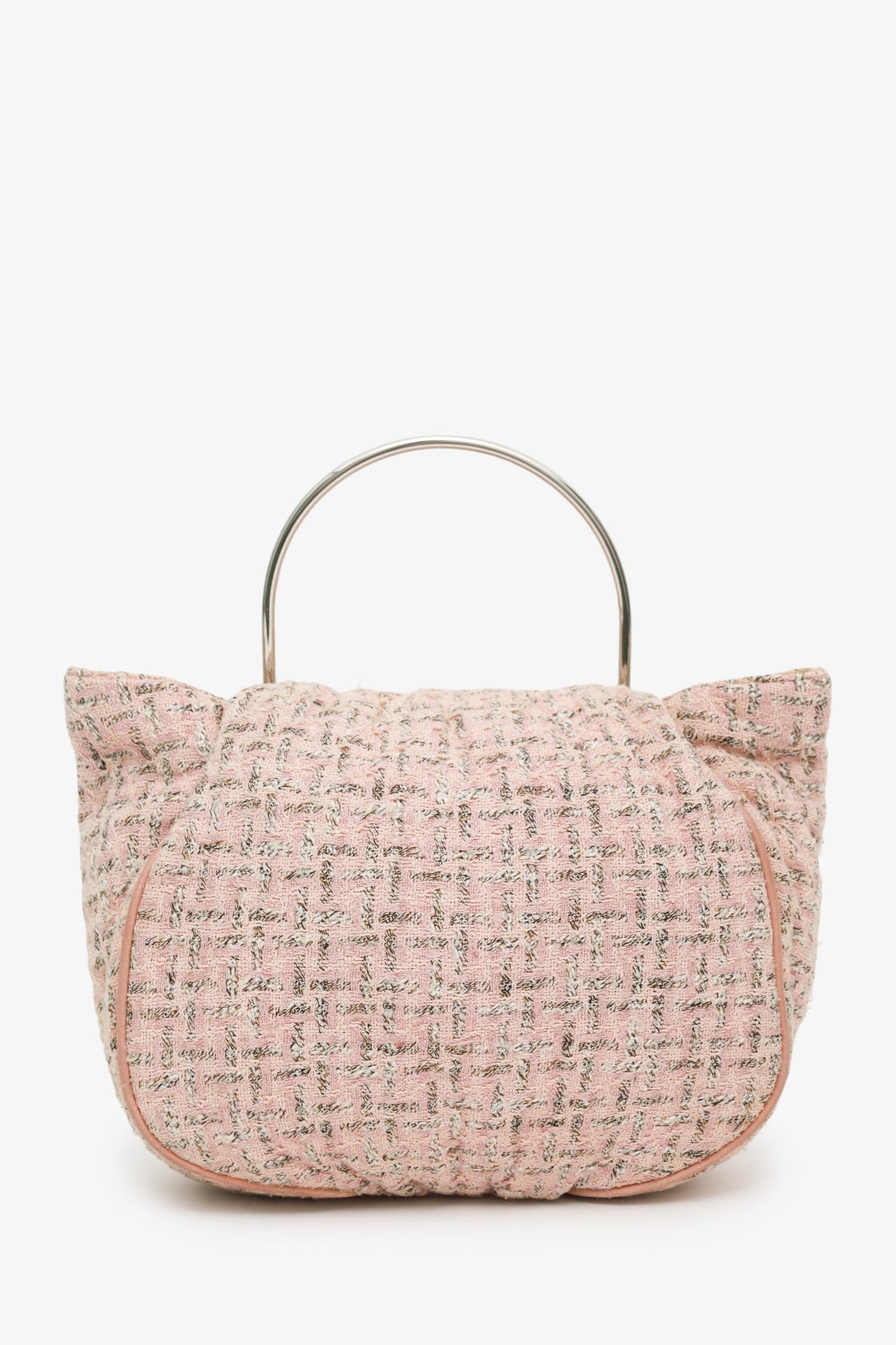 Chanel™ 2005-06 Pink Tweed CC Boucle Knitting Bag