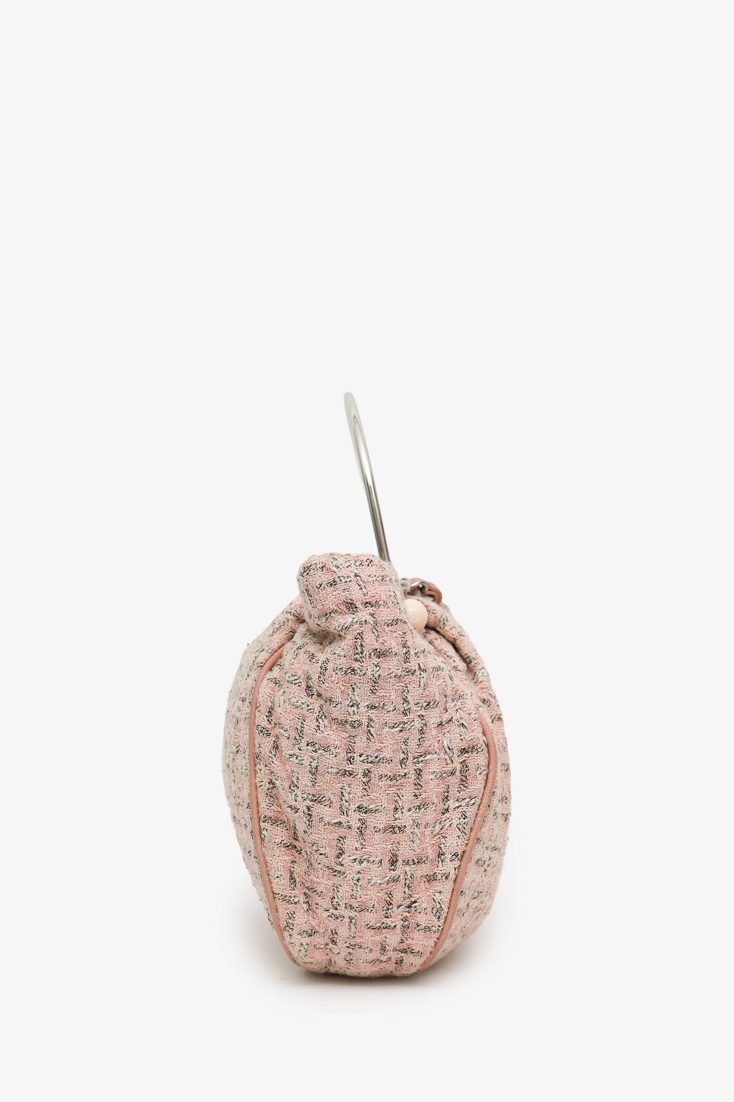 Chanel™ 2005-06 Pink Tweed CC Boucle Knitting Bag