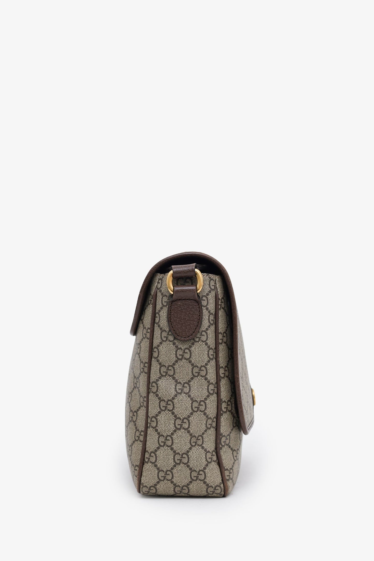 Gucci Beige GG Supreme Ophidia Messenger Bag
