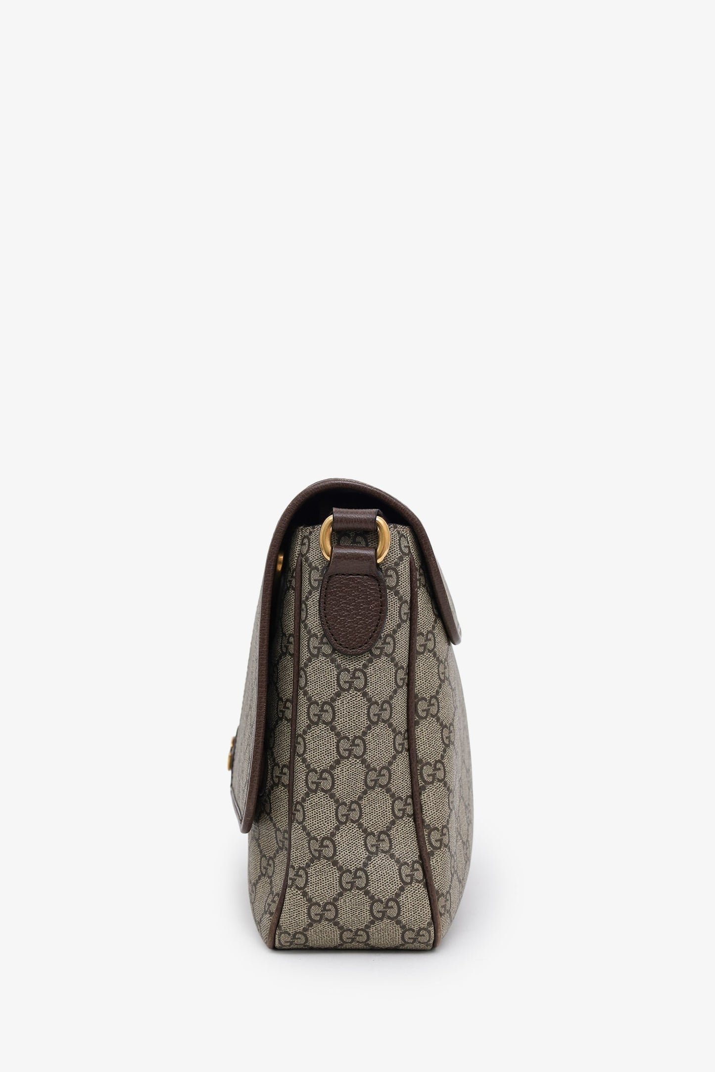 Gucci Beige GG Supreme Ophidia Messenger Bag