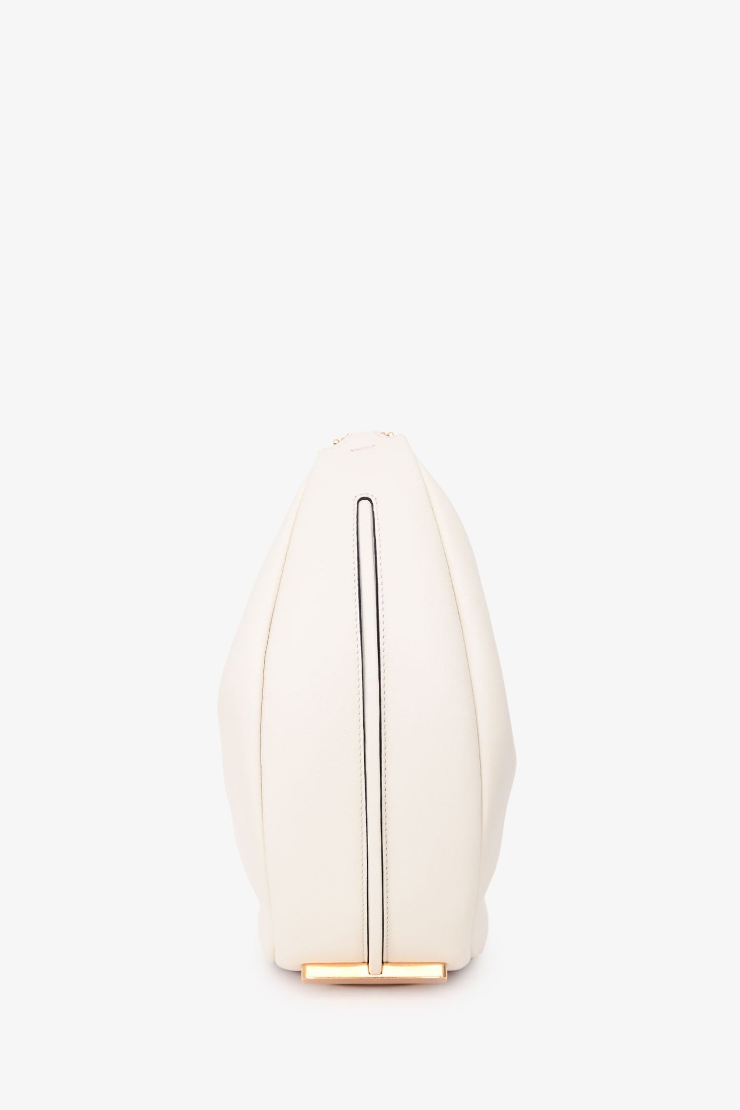 Fendi 2022 White Leather Medium Grace Fendigraphy Hobo Bag