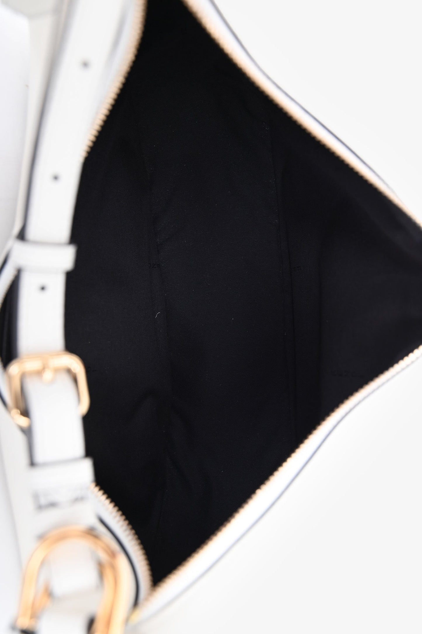 Fendi 2022 White Leather Medium Grace Fendigraphy Hobo Bag