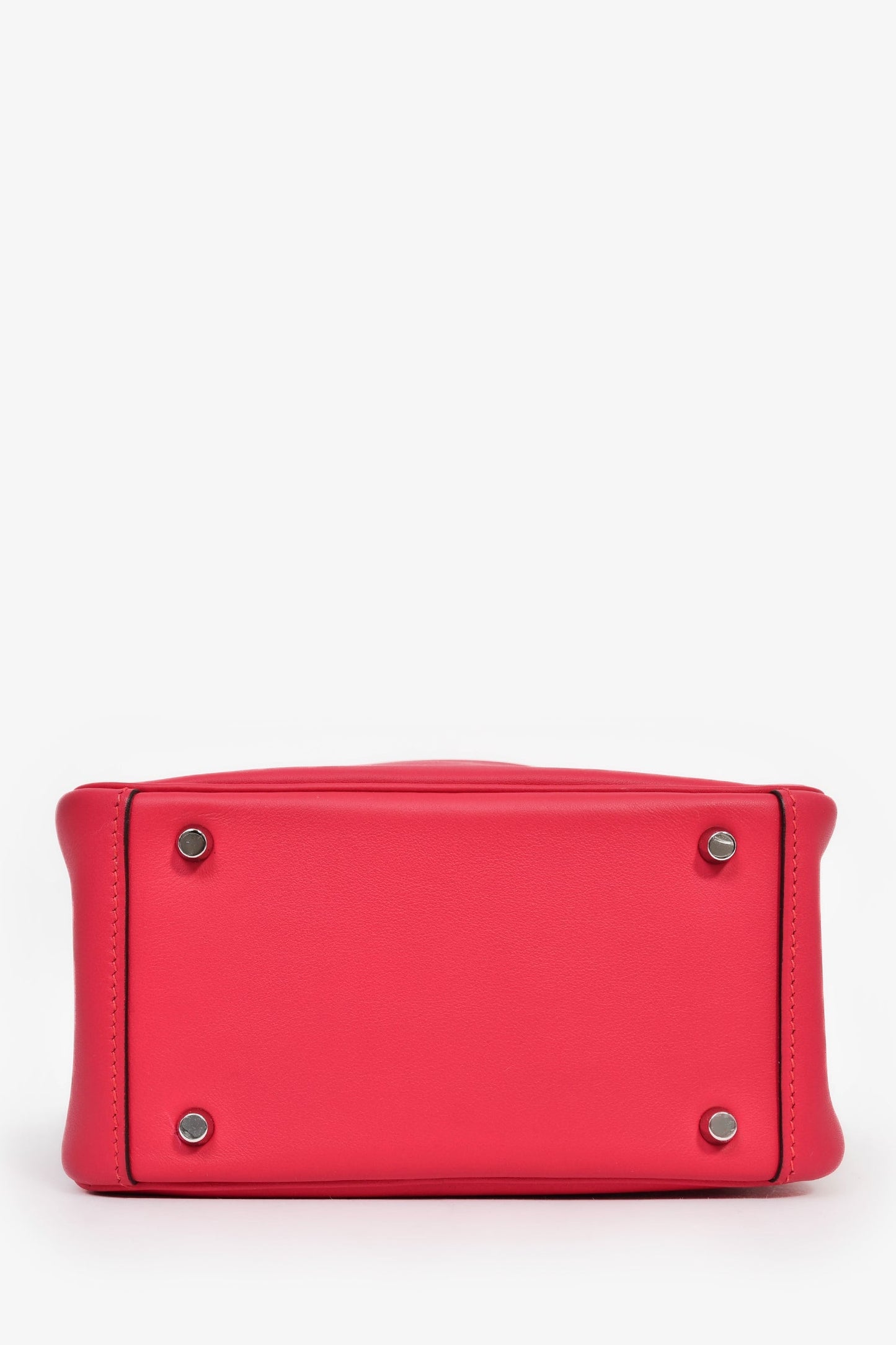 Hermès 2022 Framboise Swift/Alligator Touch Mini Lindy
